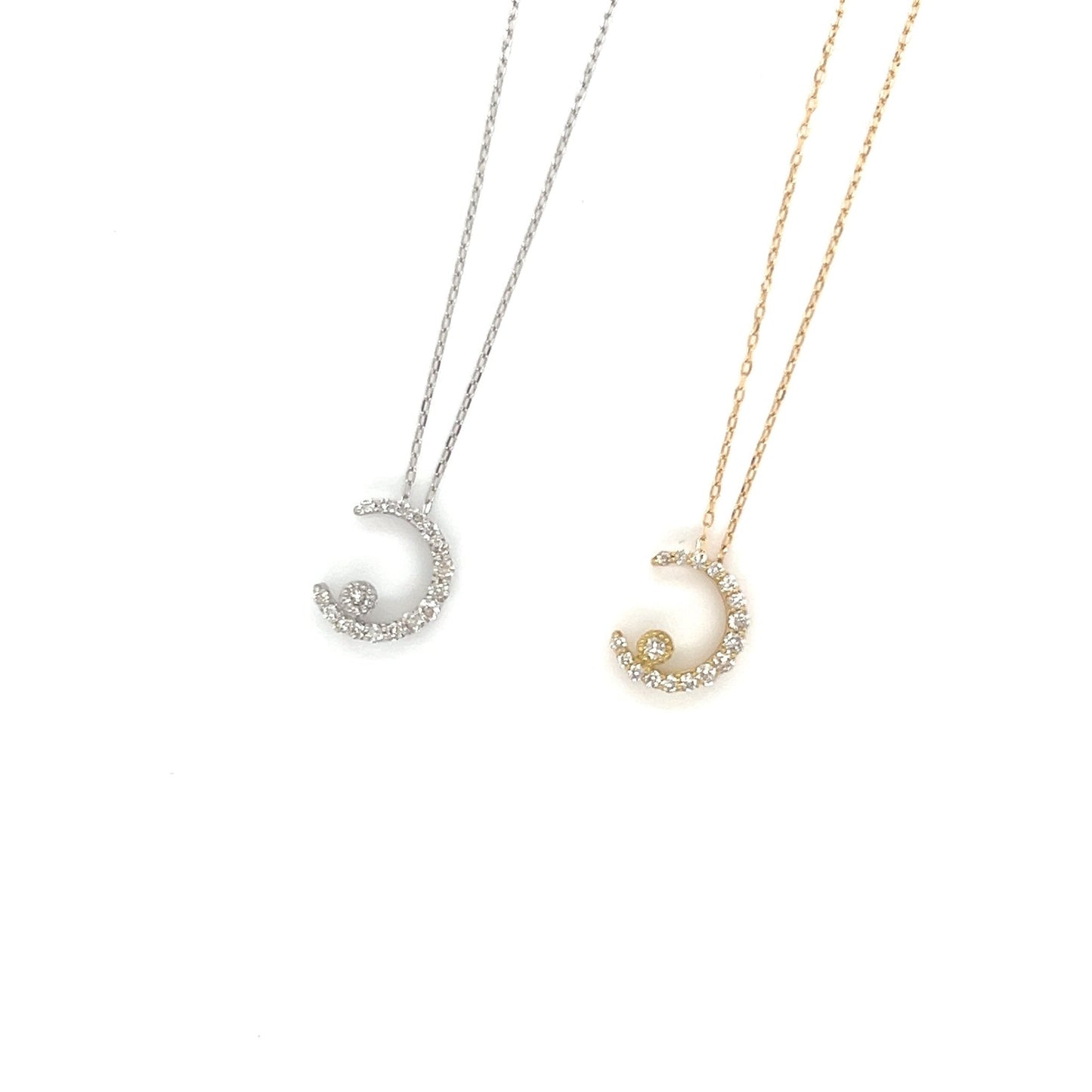 Moon D Necklace 0.15ct - JMW Jewelry Wholesale