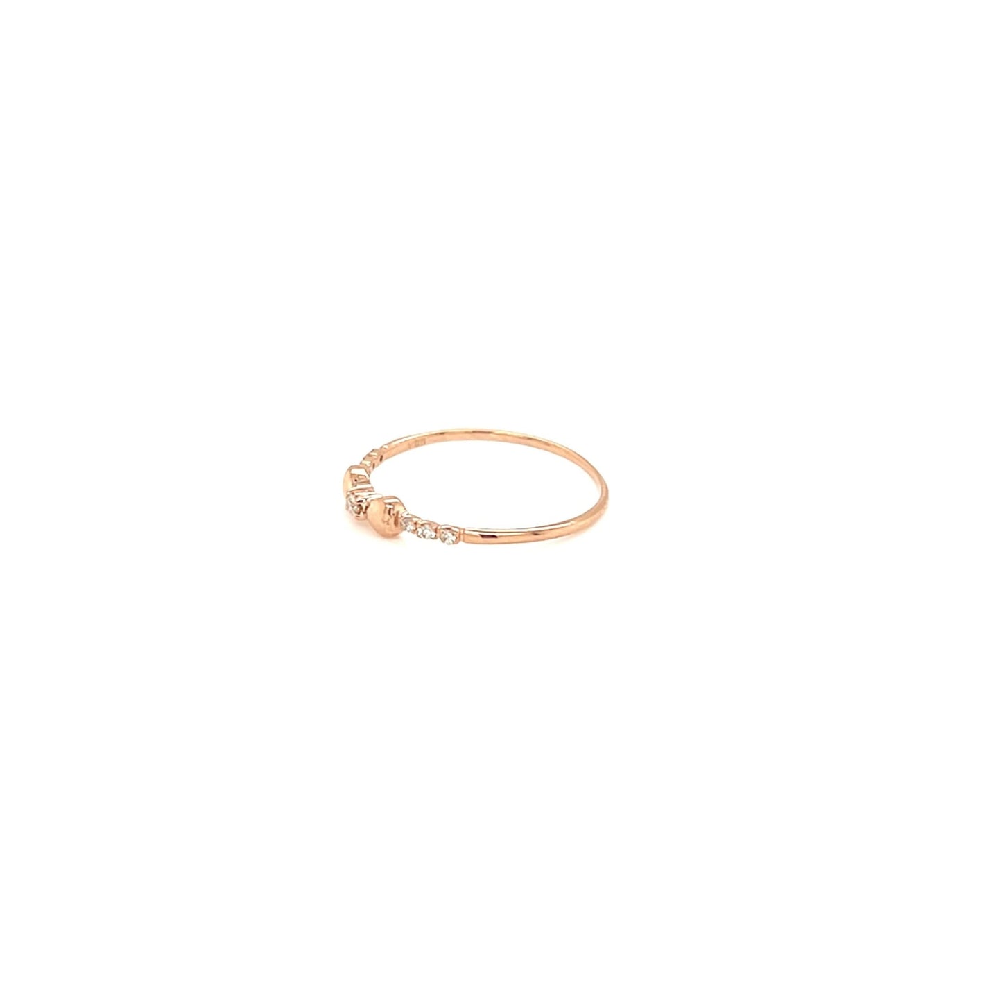 Pinky Ribbon Ring 0.04ct - JMW Jewelry Wholesale