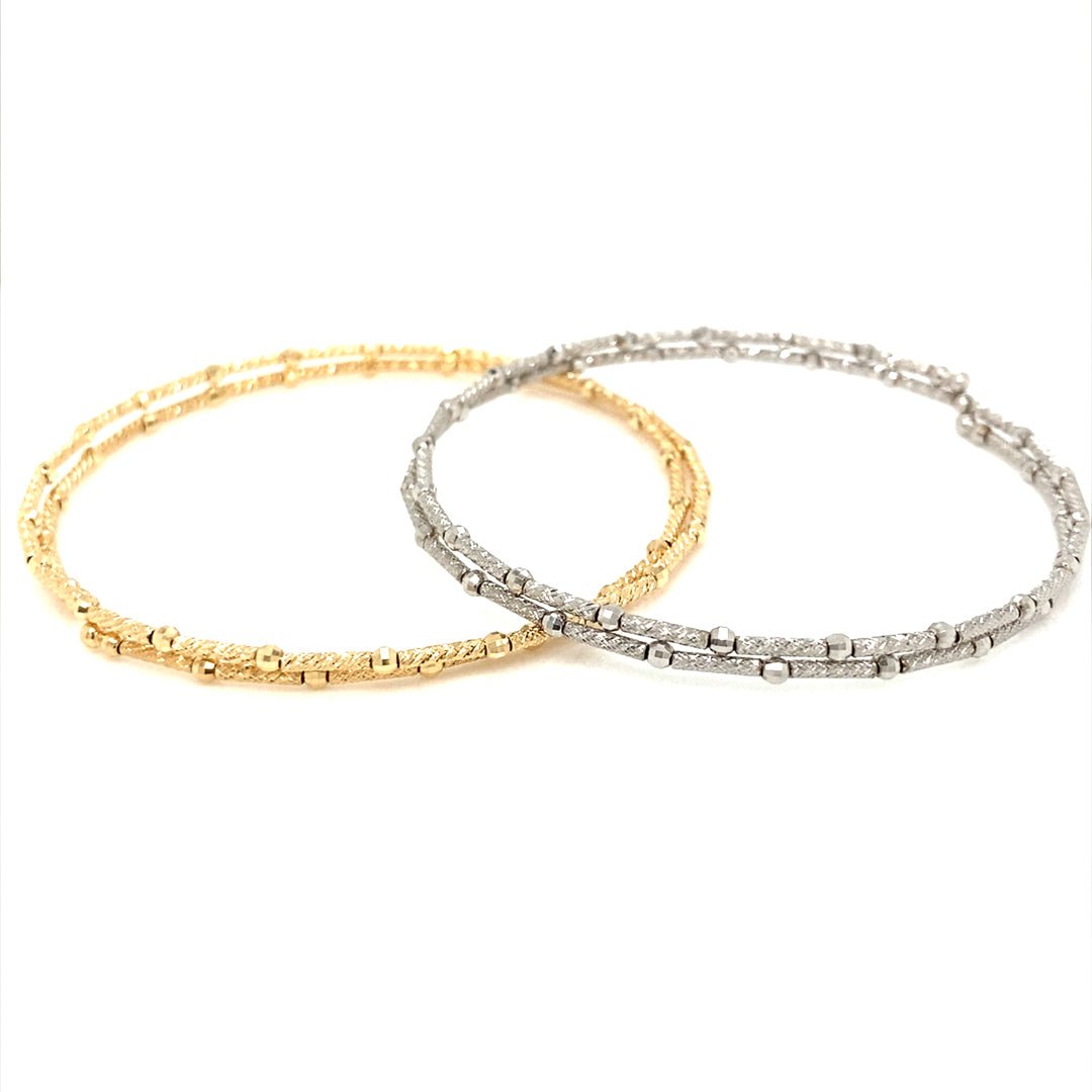 Plain Gold Flexi Bangle - JMW Jewelry Wholesale