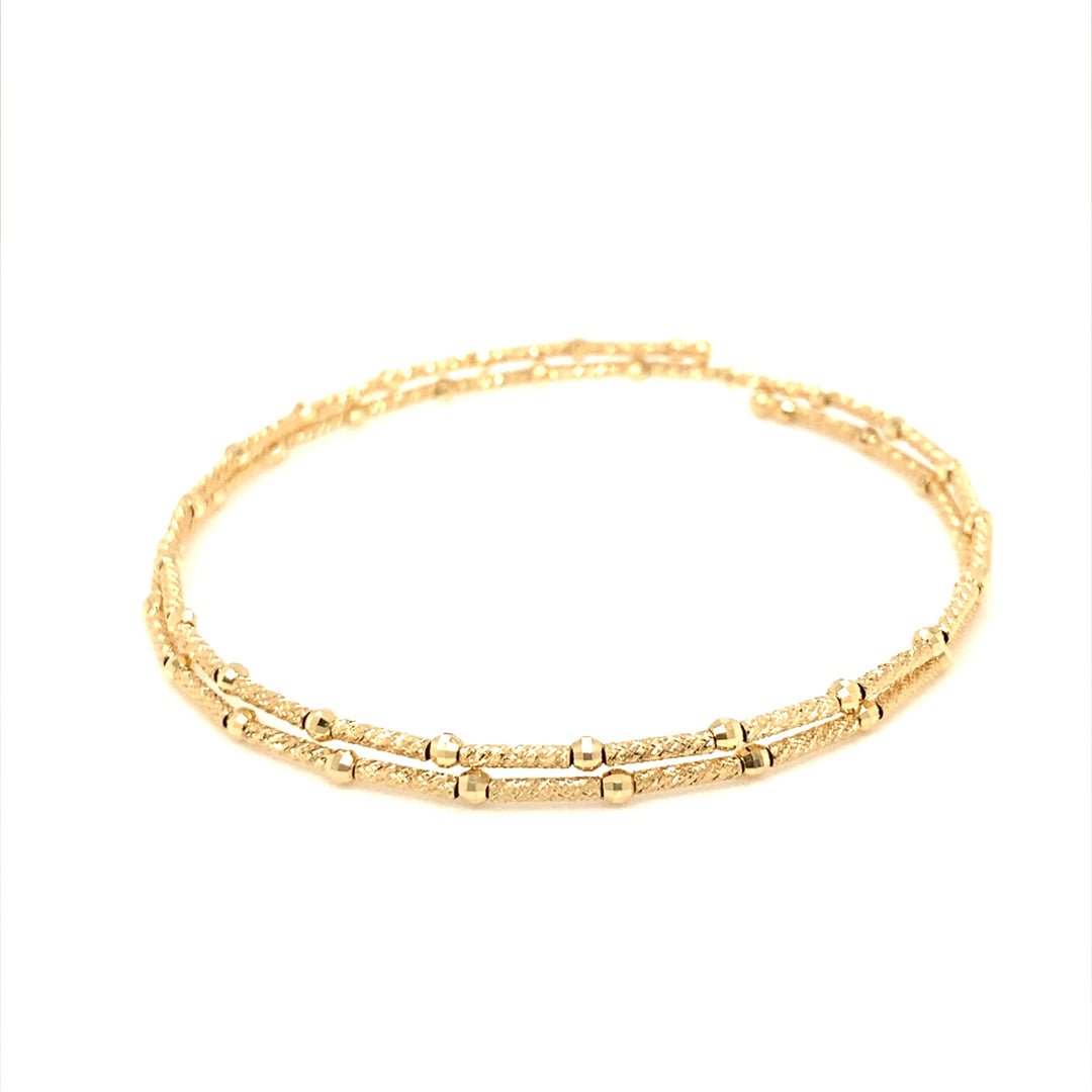 Plain Gold Flexi Bangle - JMW Jewelry Wholesale