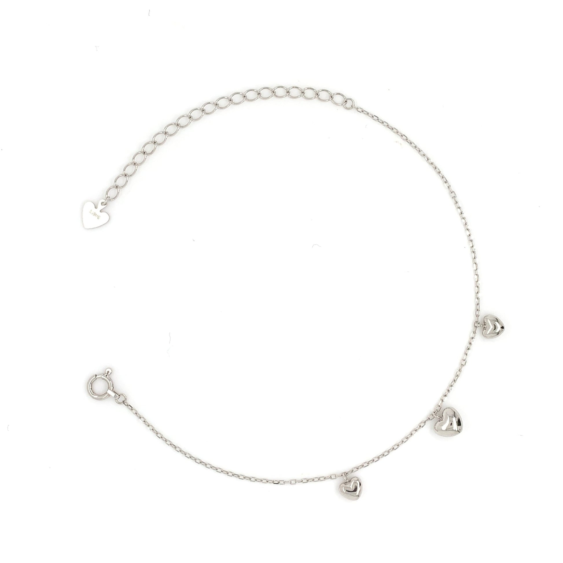 Plump Heart Charm Bracelet - JMW Jewelry Wholesale