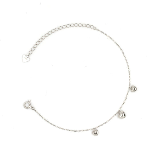 Plump Heart Charm Bracelet - JMW Jewelry Wholesale