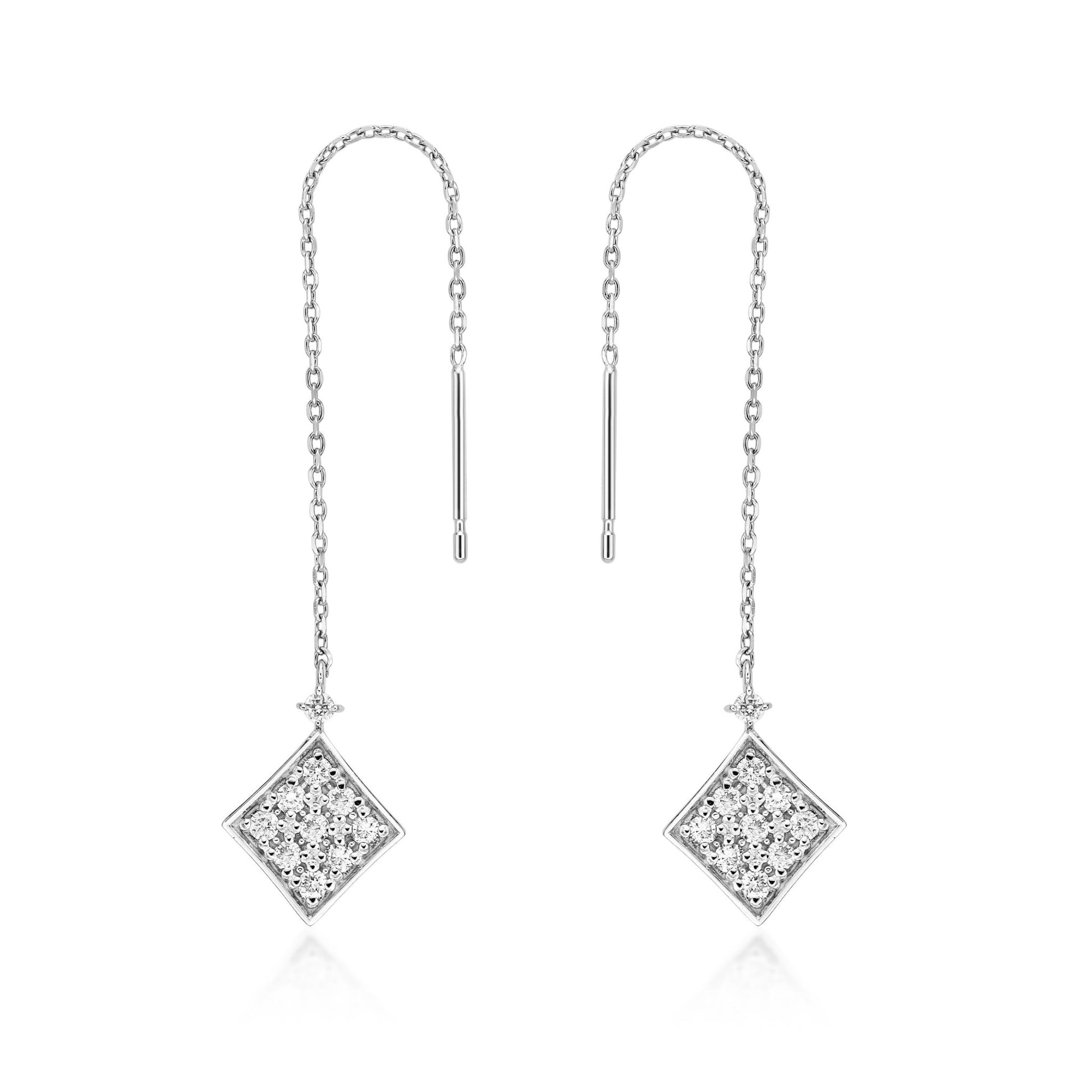 Rhombus Dangle Earrings 0.2ct - JMW Jewelry Wholesale