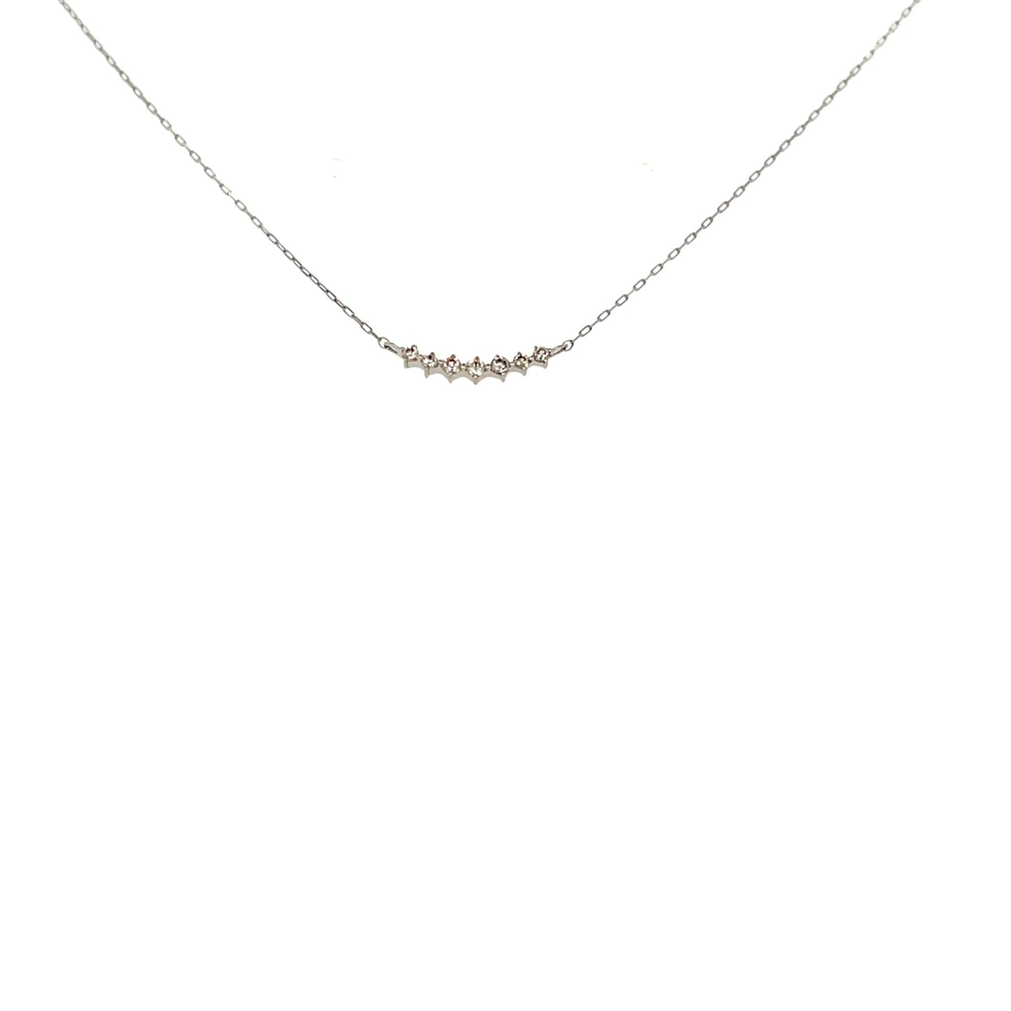 Rhombus Smile Necklace 0.07ct - JMW Jewelry Wholesale