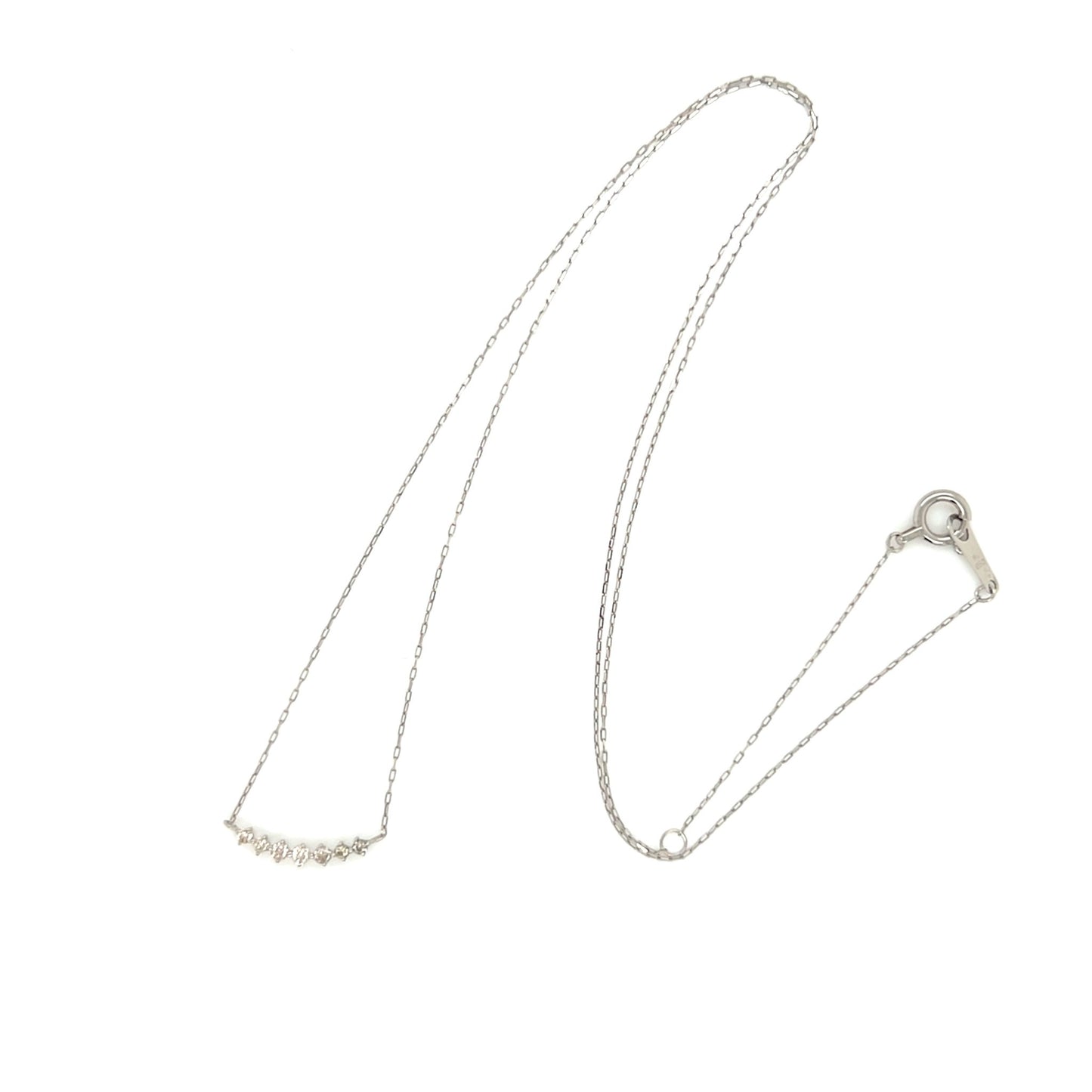 Rhombus Smile Necklace 0.07ct - JMW Jewelry Wholesale