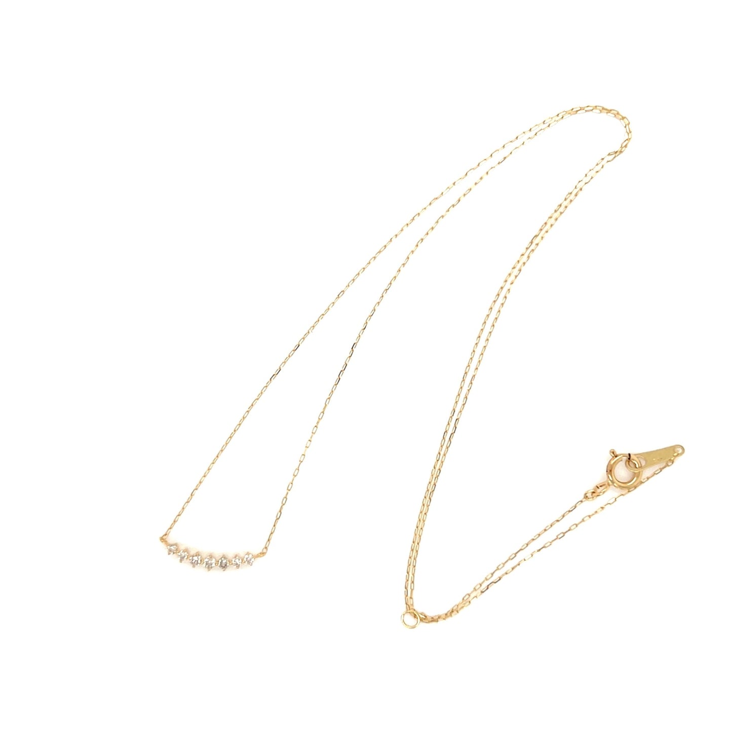 Rhombus Smile Necklace 0.07ct - JMW Jewelry Wholesale