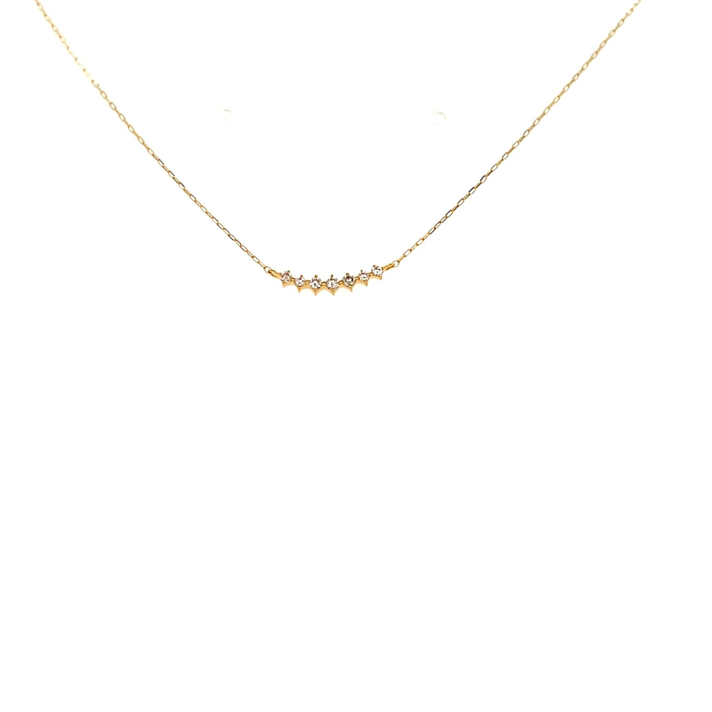 Rhombus Smile Necklace 0.07ct - JMW Jewelry Wholesale