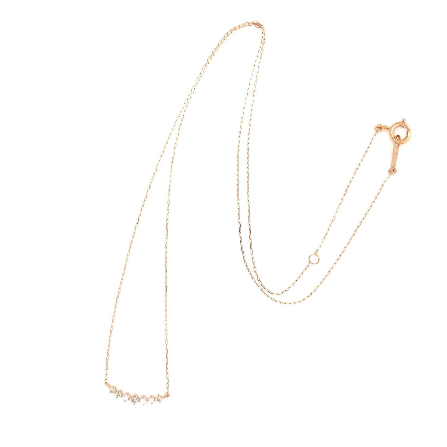 Rhombus Smile Necklace 0.07ct - JMW Jewelry Wholesale