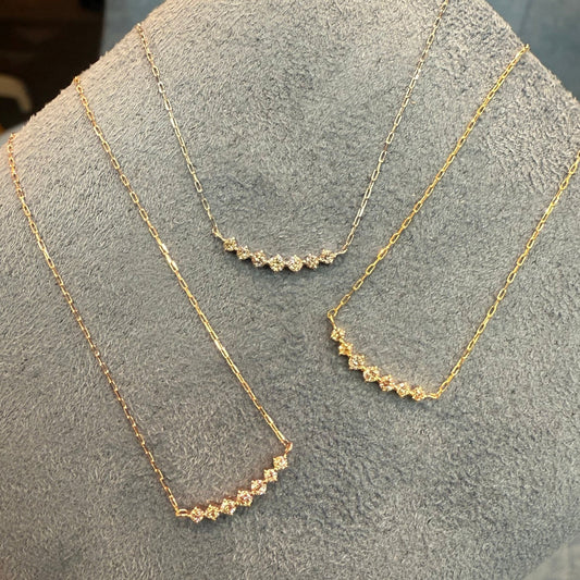 Rhombus Smile Necklace 0.08ct - JMW Jewelry Wholesale