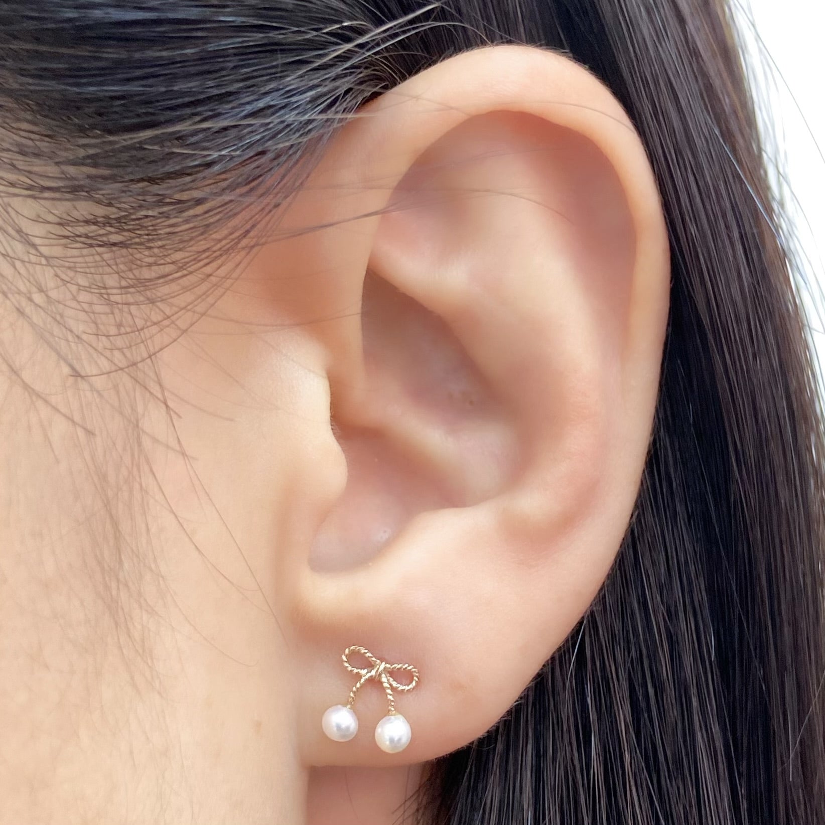 Ribbon Pearl Earrings - JMW Jewelry Wholesale