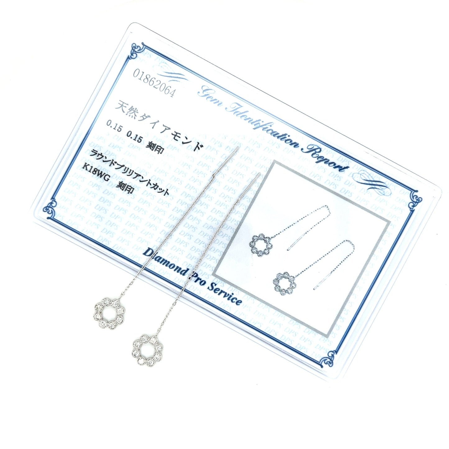 Round Dangle earrings 0.3ct - JMW Jewelry Wholesale