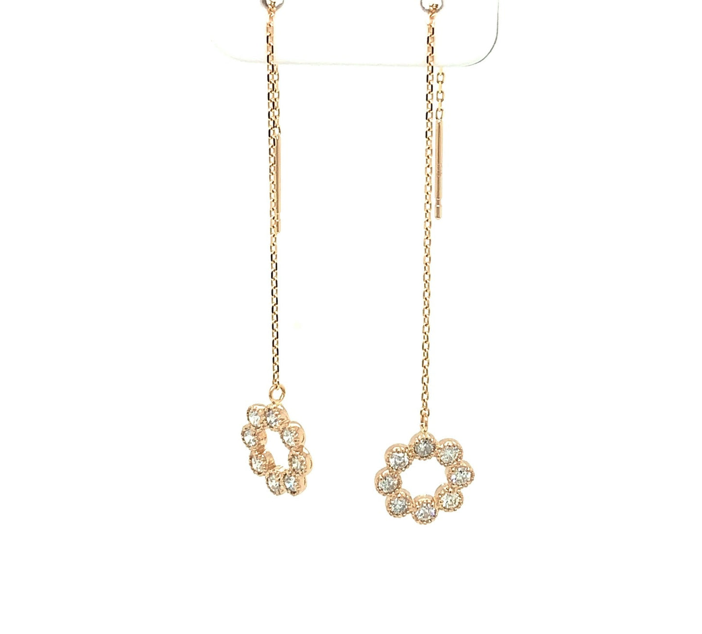 Round Dangle earrings 0.3ct - JMW Jewelry Wholesale