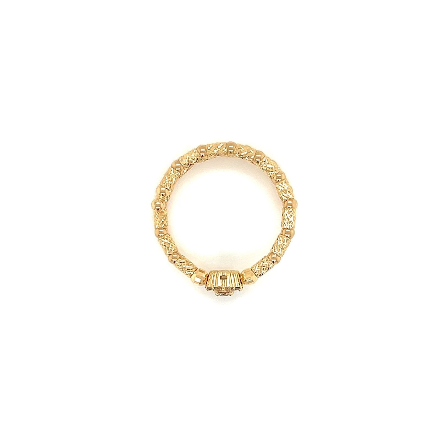 Round Flower Flexi Ring 0.18ct - JMW Jewelry Wholesale