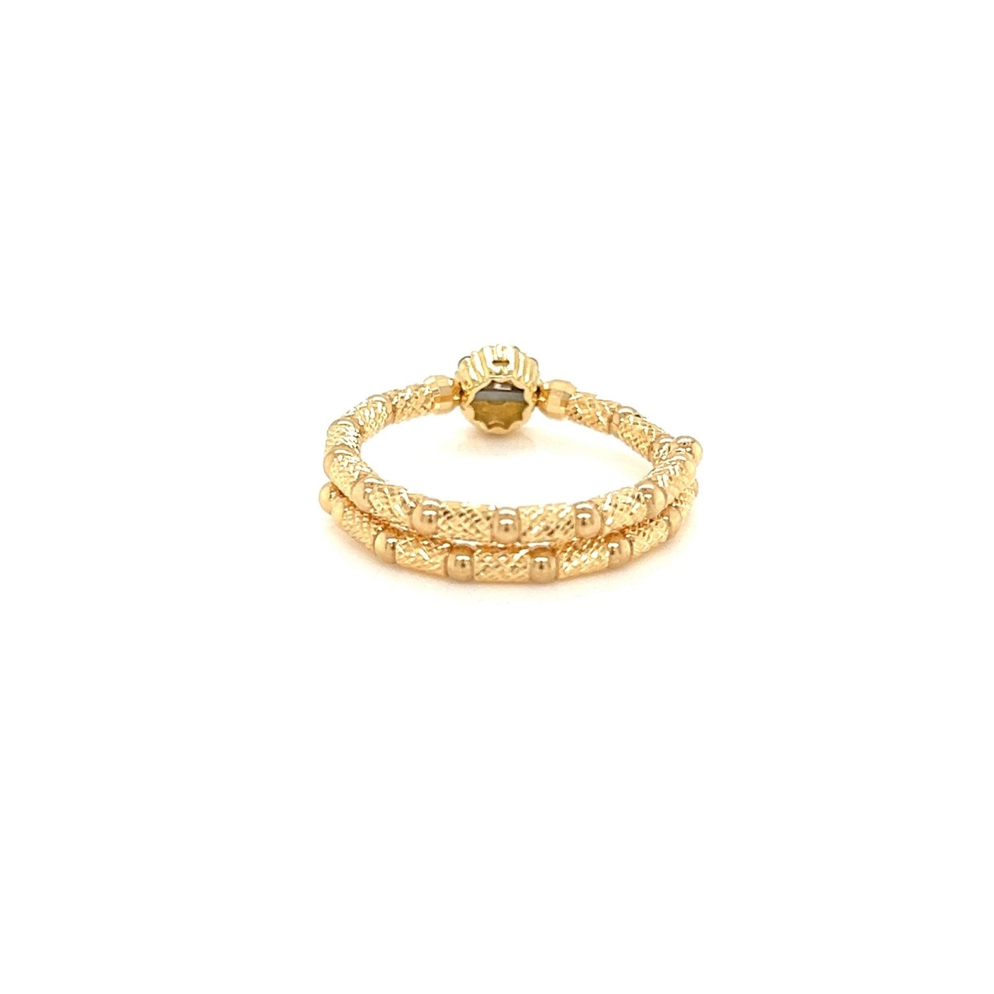 Round Flower Flexi Ring 0.18ct - JMW Jewelry Wholesale