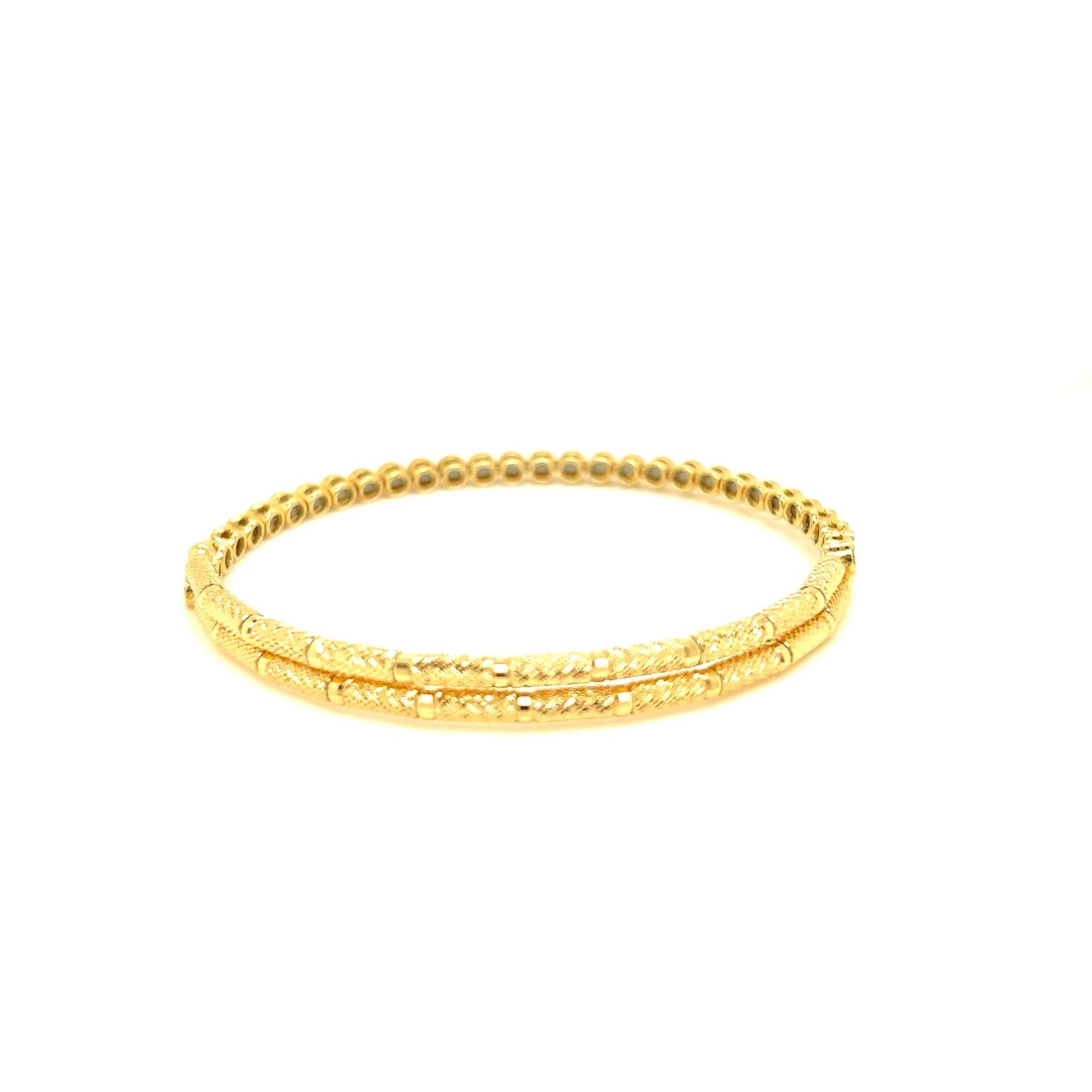 Round Long Dia Flexi Bangle 1ct - JMW Jewelry Wholesale