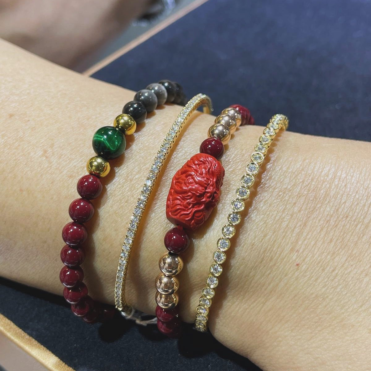 Round Long Dia Flexi Bangle 1ct - JMW Jewelry Wholesale