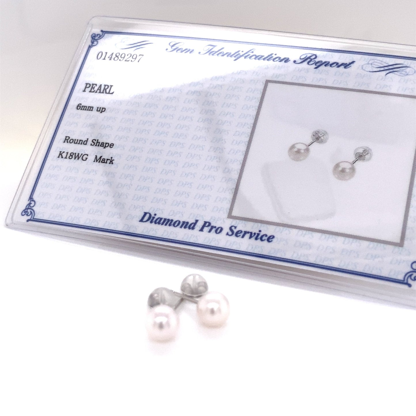 Single Akoya Pearl Earrings 6 - 6.5mm - JMW Jewelry Wholesale