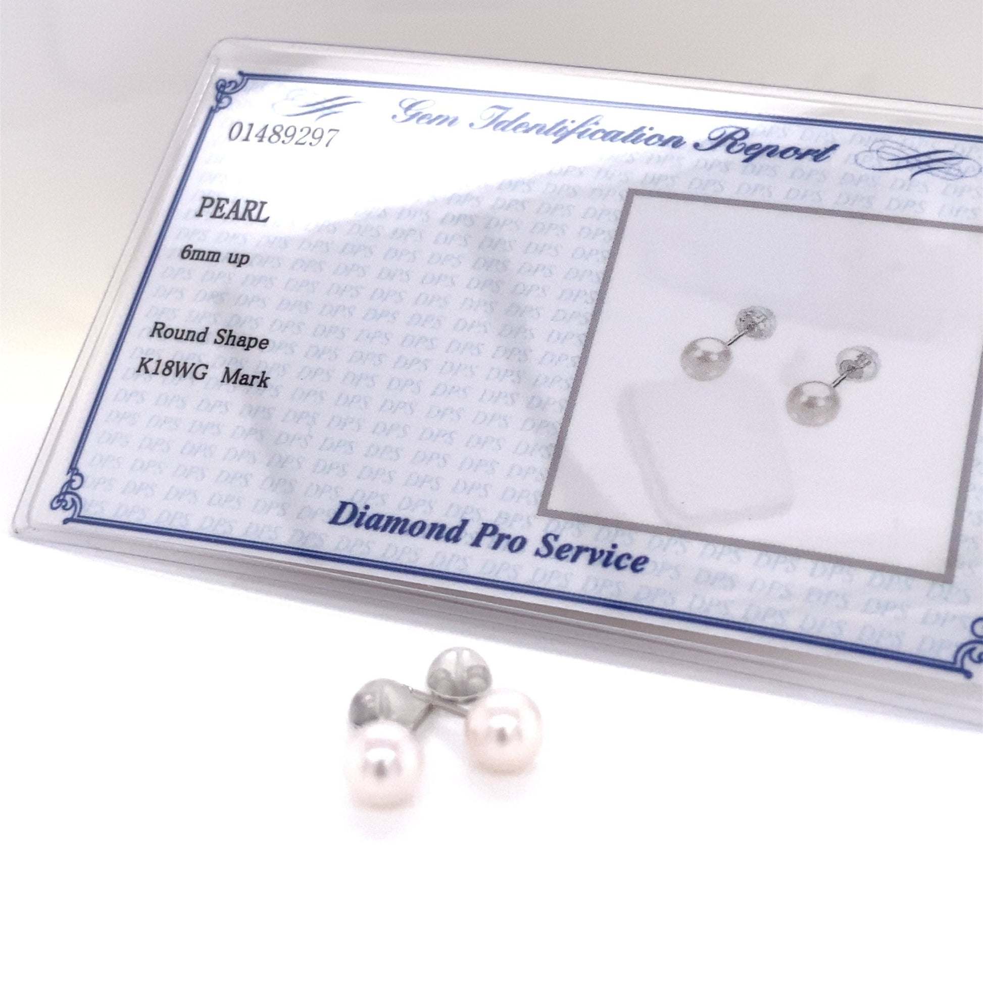 Single Akoya Pearl Earrings 6 - 6.5mm - JMW Jewelry Wholesale