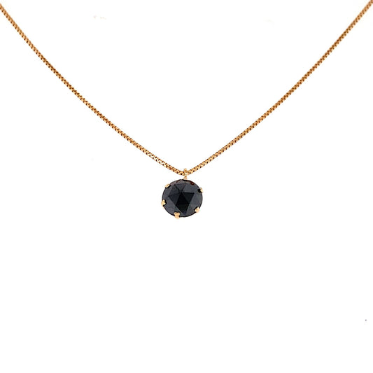 Single Black Dia Necklace 0.5ct - JMW Jewelry Wholesale