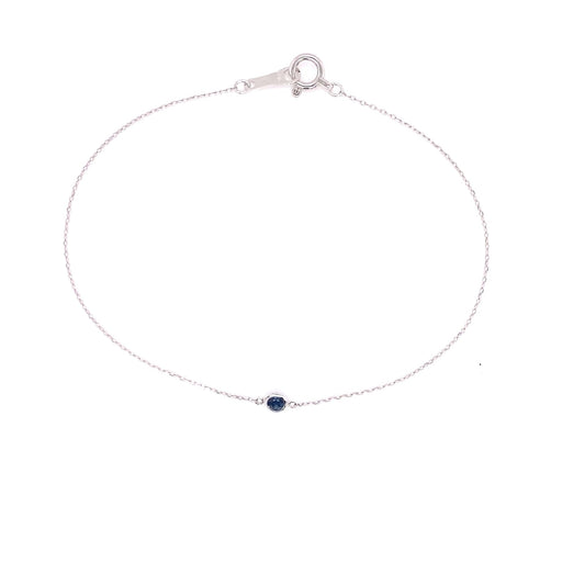 Single Bubble Sapphire Bracelet 0.07ct - JMW Jewelry Wholesale