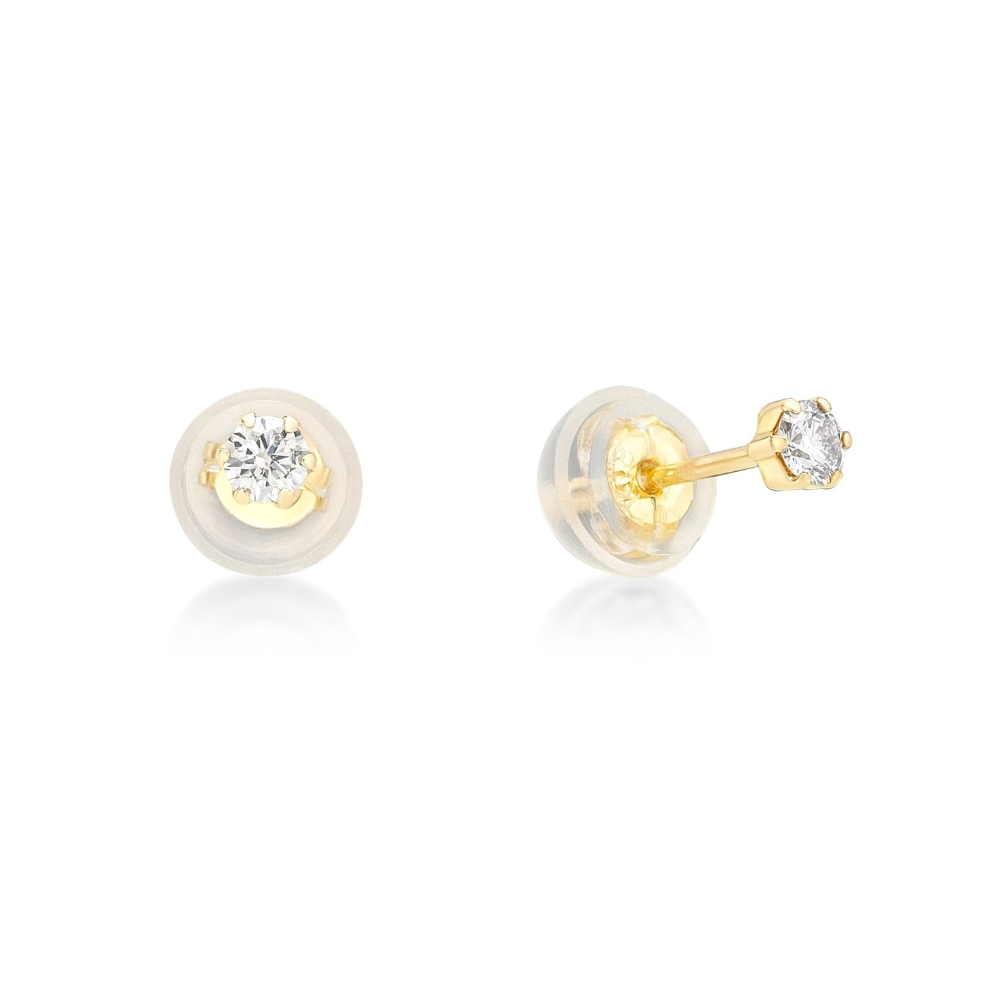 Single Dia Earrings 0.1ct - JMW Jewelry Wholesale