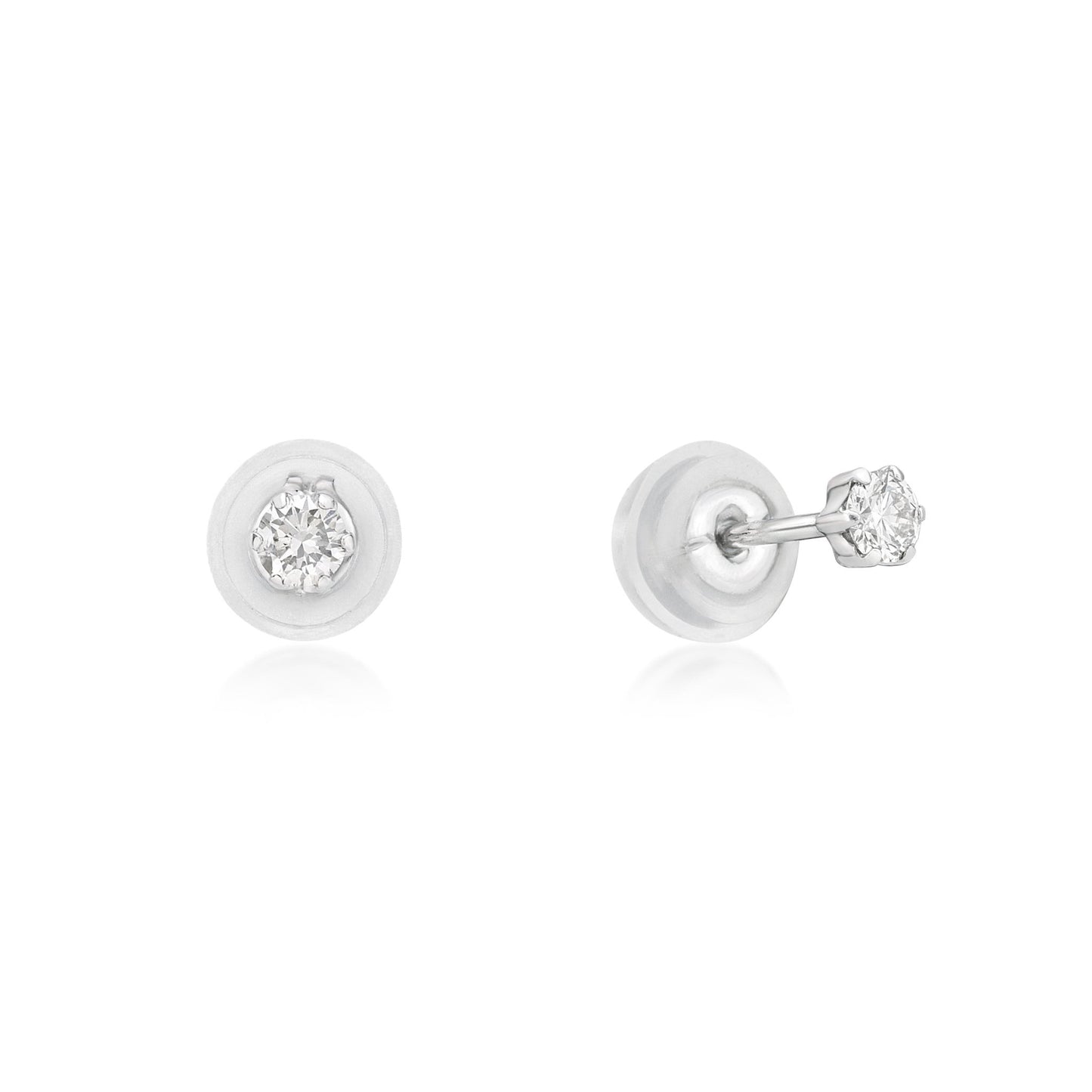Single Dia Earrings 0.1ct - JMW Jewelry Wholesale