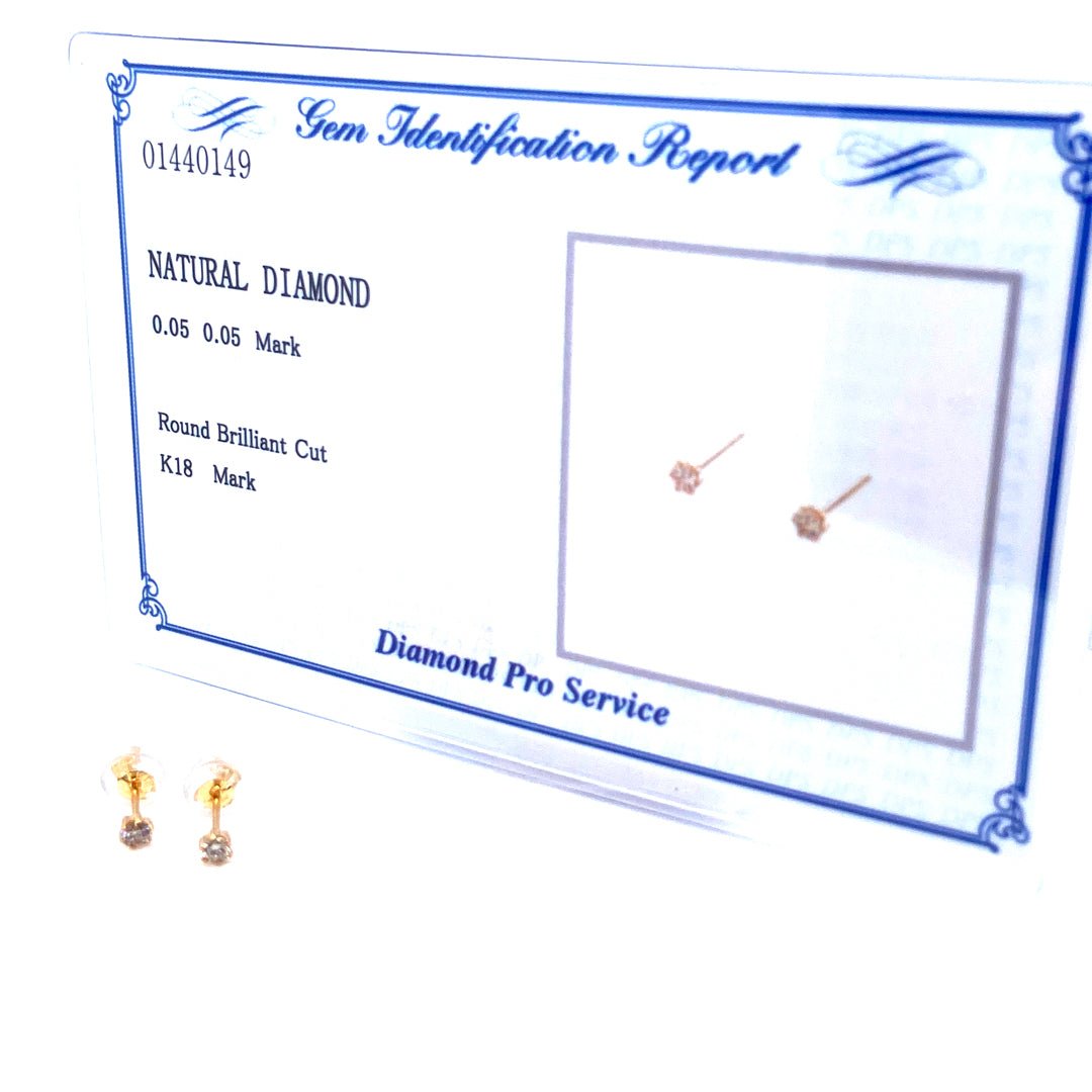 Single Dia Earrings 0.1ct - JMW Jewelry Wholesale