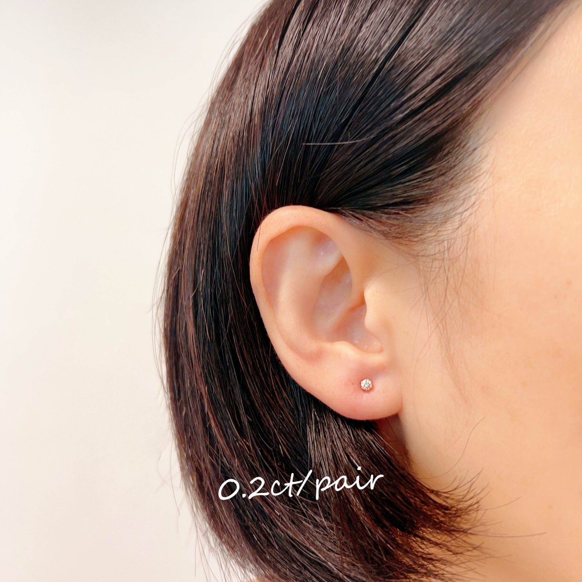 Single Dia Earrings 0.2ct - JMW Jewelry Wholesale