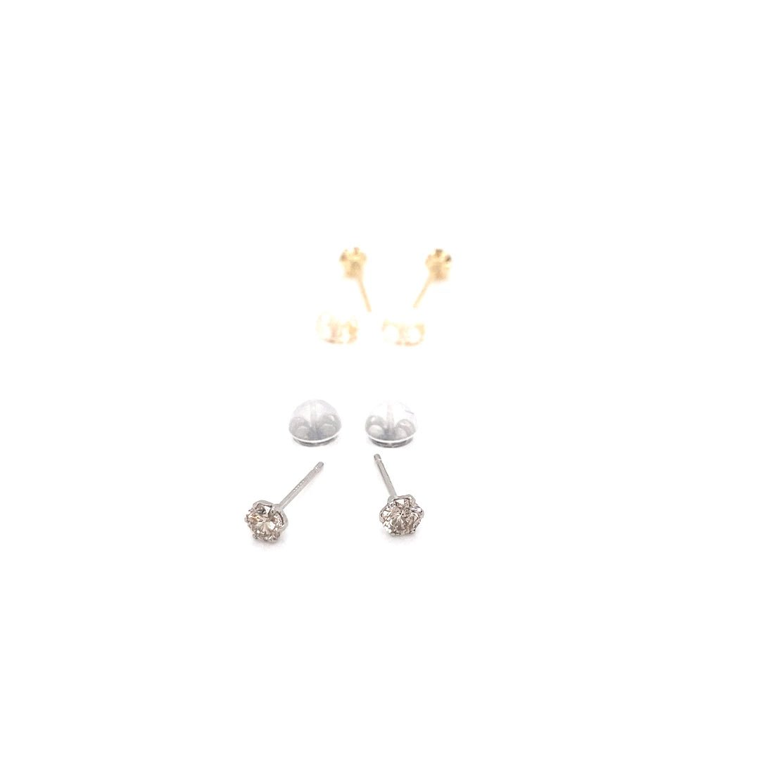 Single Dia Earrings 0.3ct - JMW Jewelry Wholesale