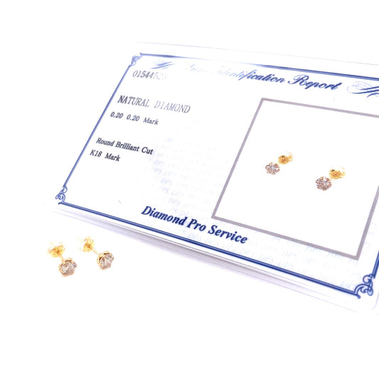 Single Dia Earrings 0.4ct - JMW Jewelry Wholesale