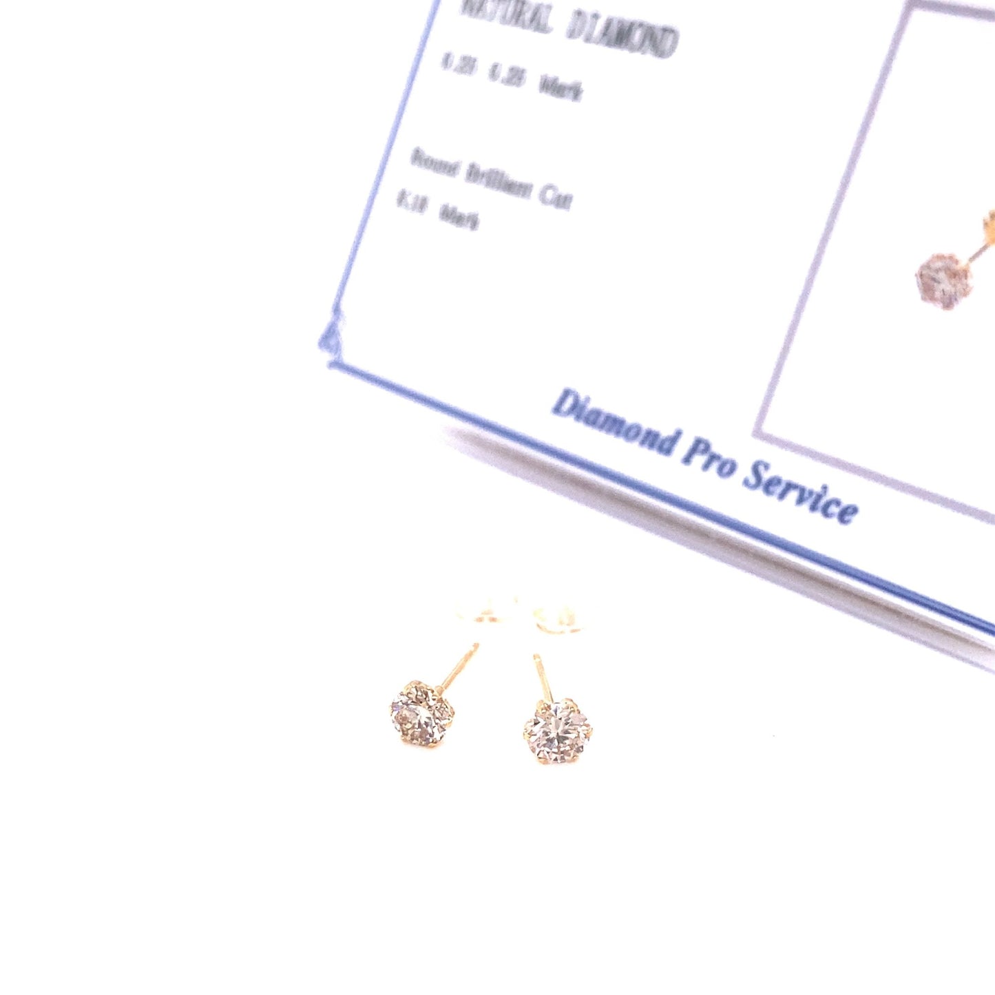 Single Dia Earrings 0.5ct - JMW Jewelry Wholesale