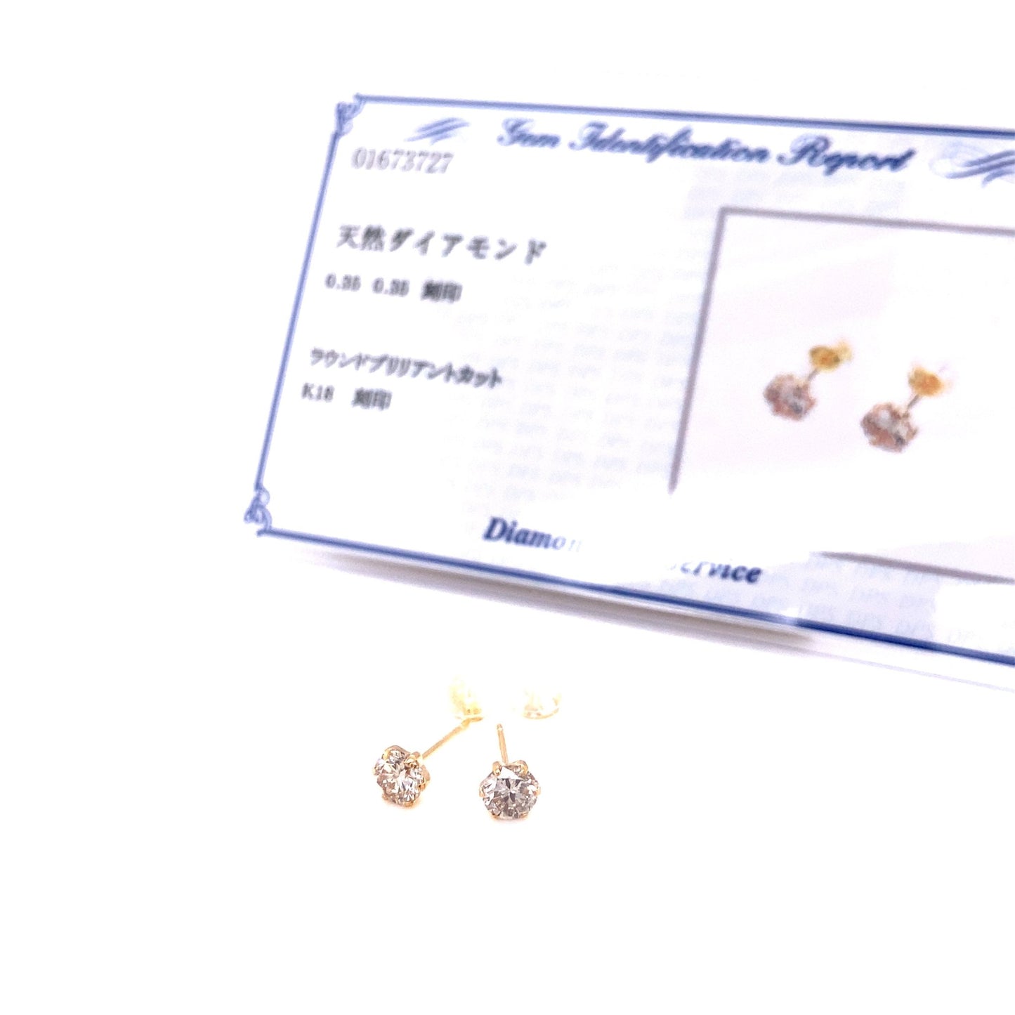 Single Dia Earrings 0.7ct - JMW Jewelry Wholesale