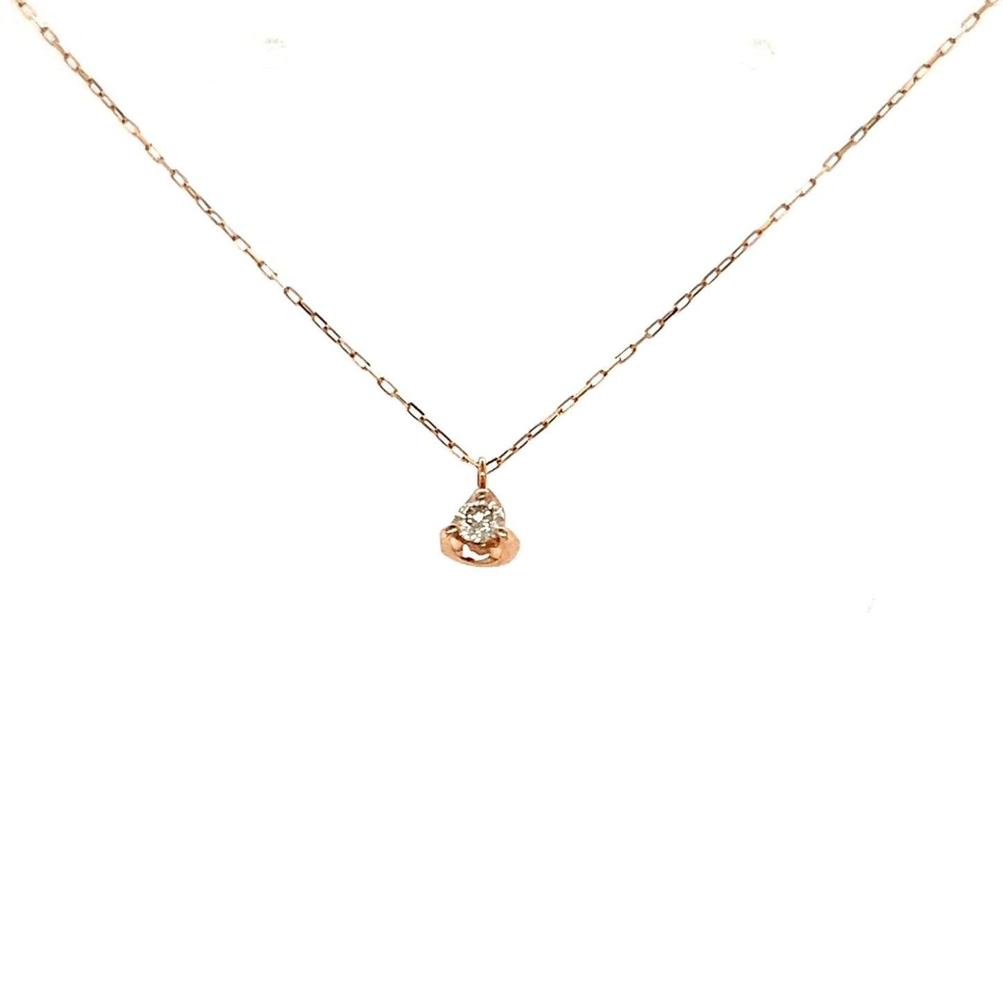 Single Dia Heart Necklace 0.05ct - JMW Jewelry Wholesale