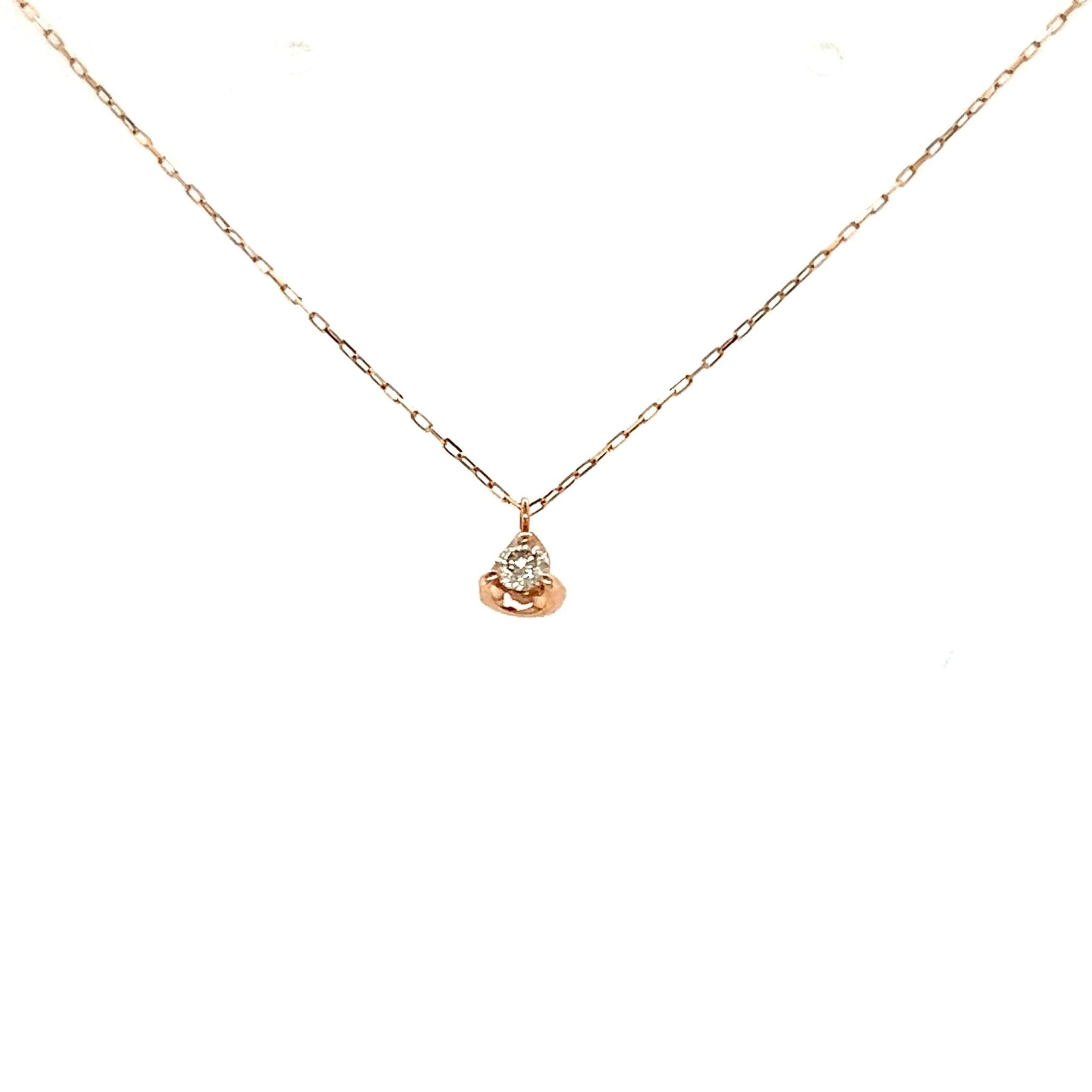 Single Dia Heart Necklace 0.05ct - JMW Jewelry Wholesale