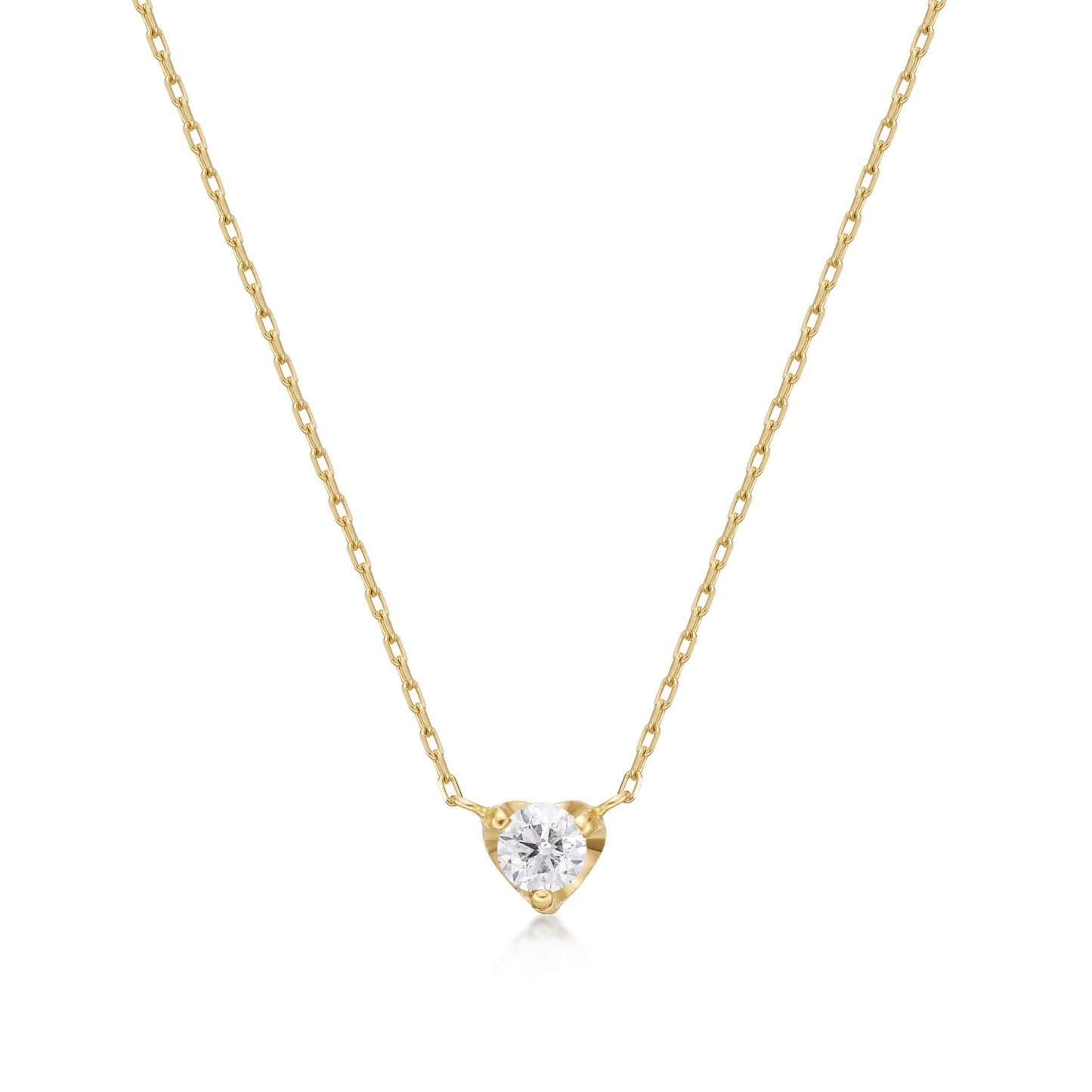 Single Dia Heart Necklace 0.08ct - JMW Jewelry Wholesale