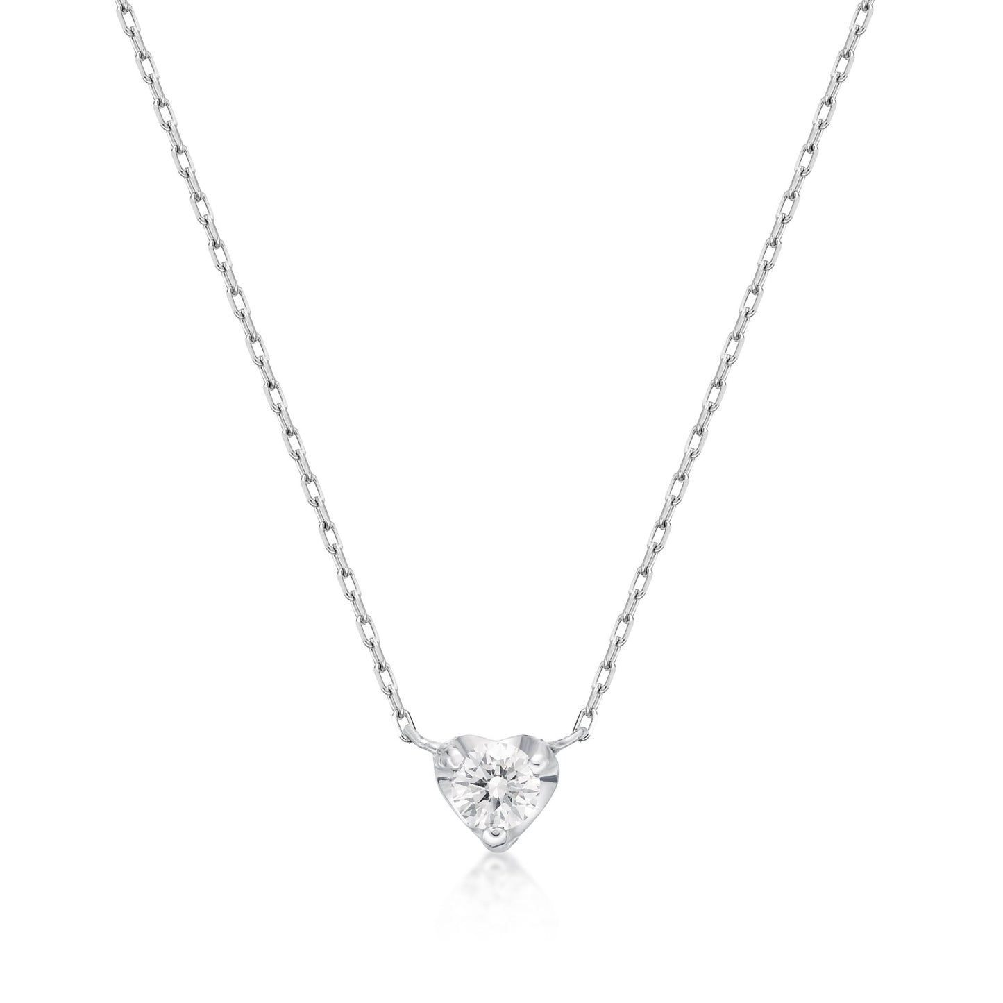 Single Dia Heart Necklace 0.08ct - JMW Jewelry Wholesale