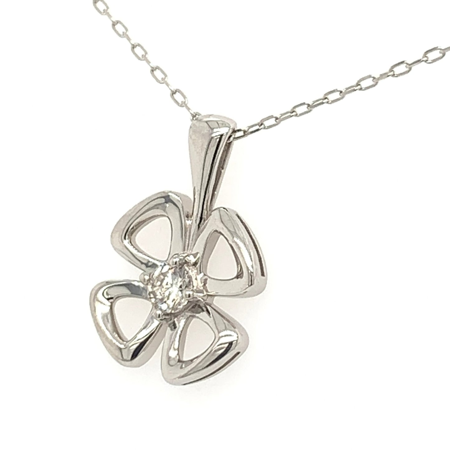 Single Dia Hollow Clover 0.08ct - JMW Jewelry Wholesale