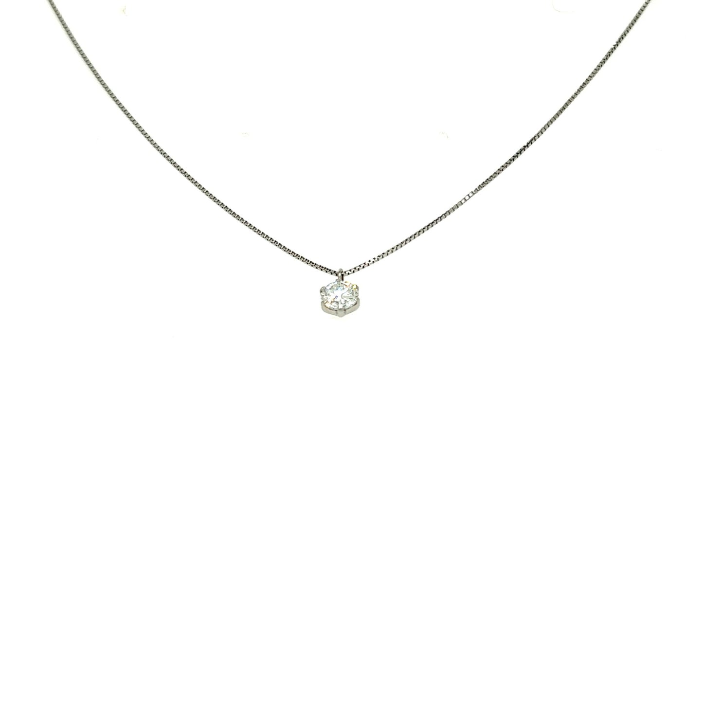 Single Dia Necklace 0.322ct CGL/F/VS2/Good - JMW Jewelry Wholesale