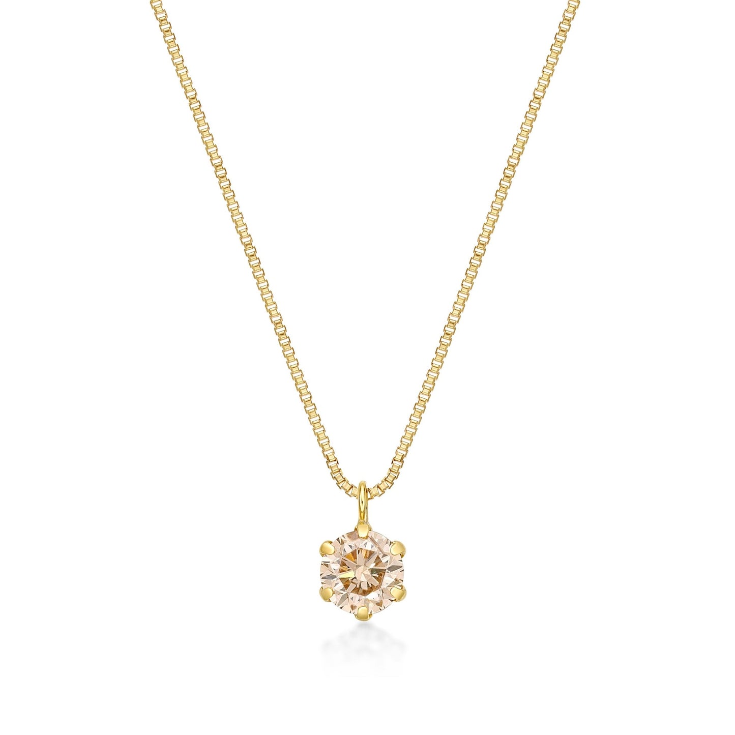 Single Dia Necklace 0.3ct - JMW Jewelry Wholesale
