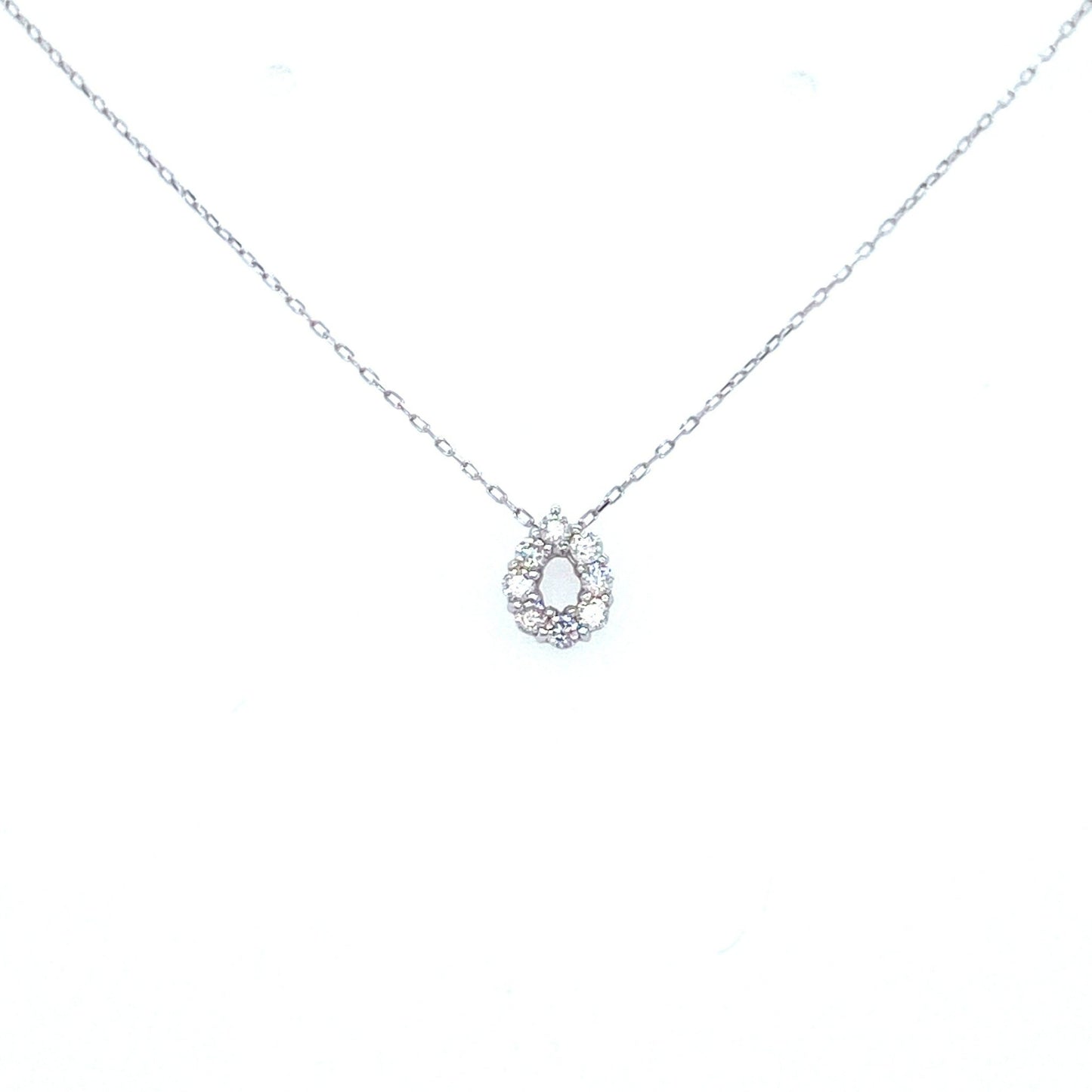 Small Hollow 8 Dia Waterdrop Necklace 0.1ct - JMW Jewelry Wholesale