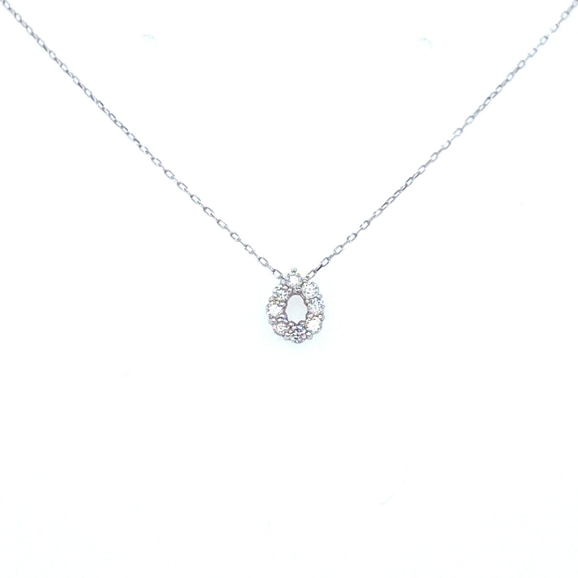 Small Hollow 8 Dia Waterdrop Necklace 0.1ct - JMW Jewelry Wholesale