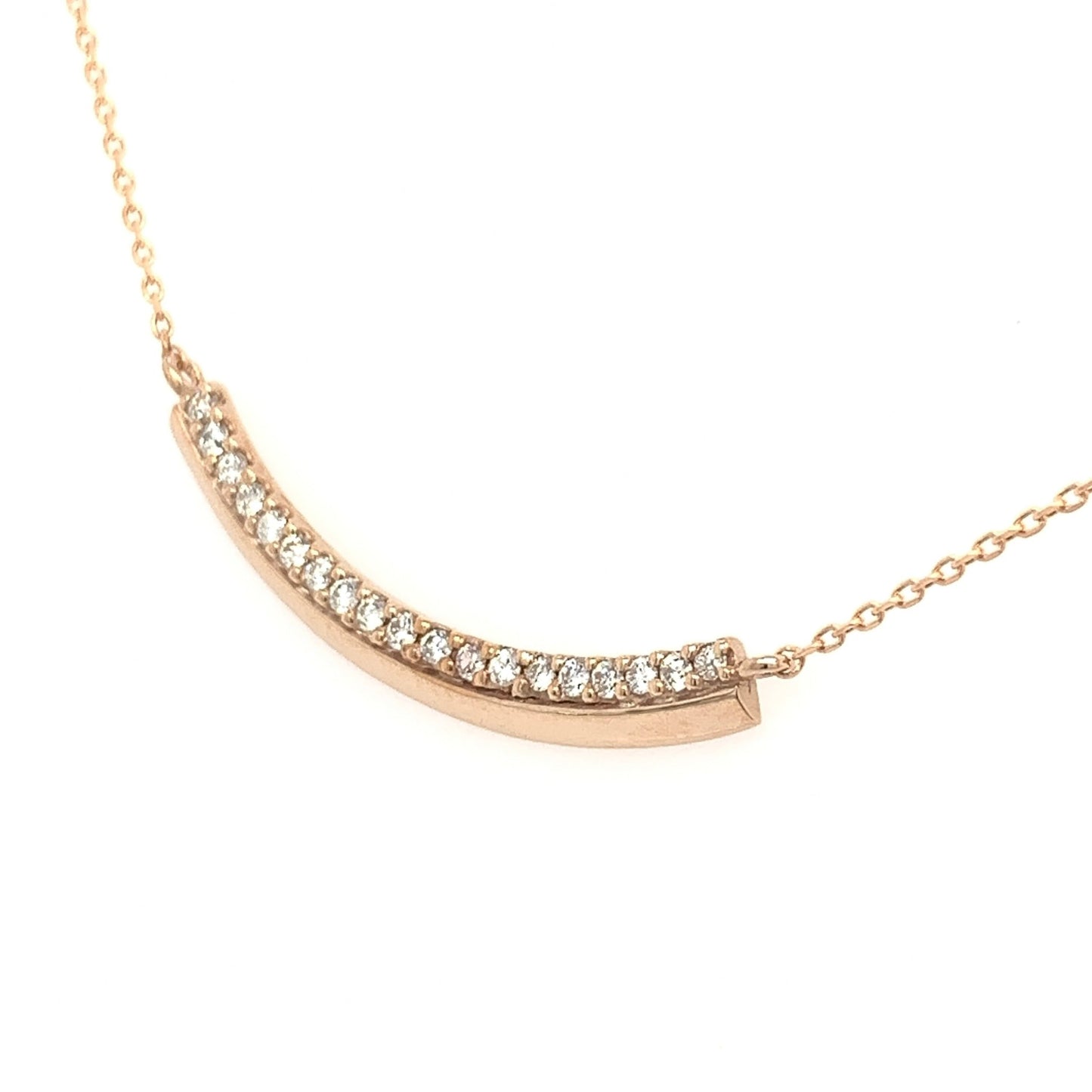 Smile w/fringe Necklace 0.12ct - JMW Jewelry Wholesale