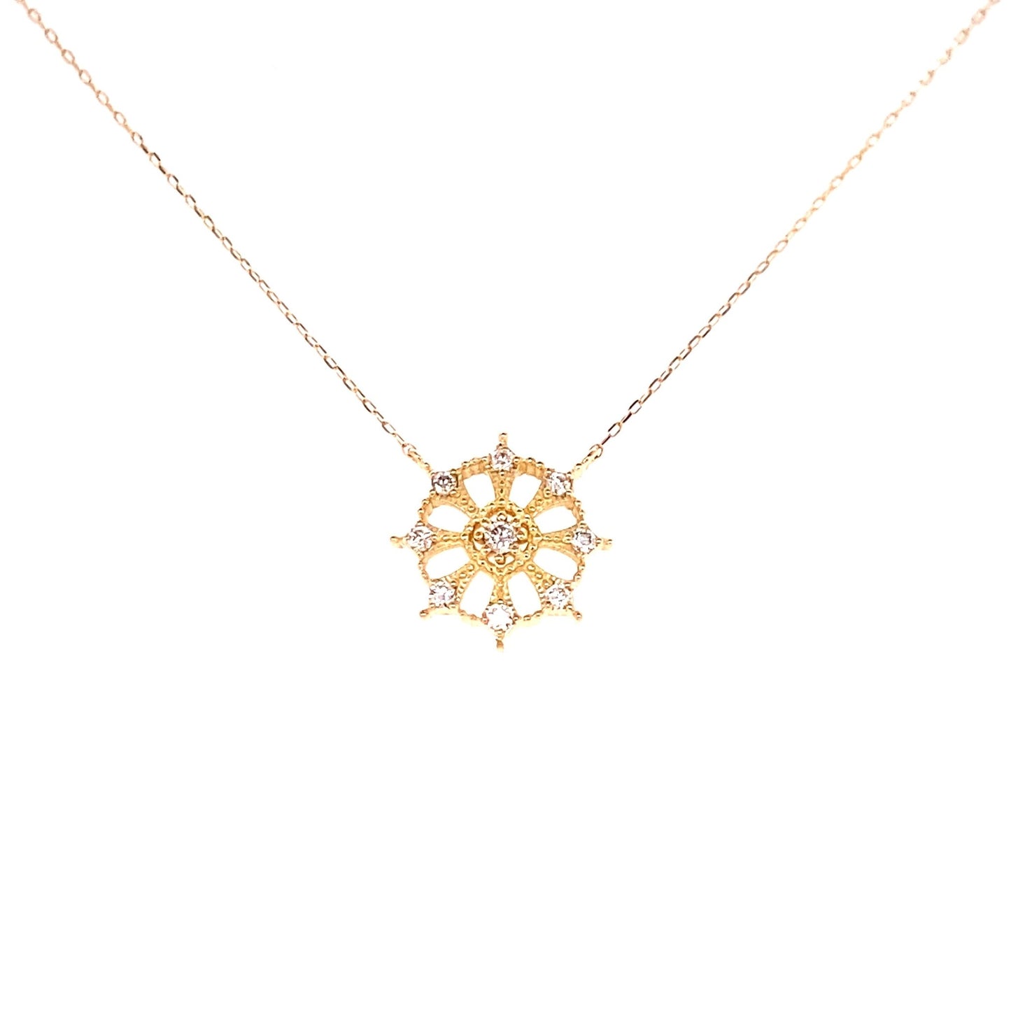 Snowflake Necklace 0.1ct - JMW Jewelry Wholesale