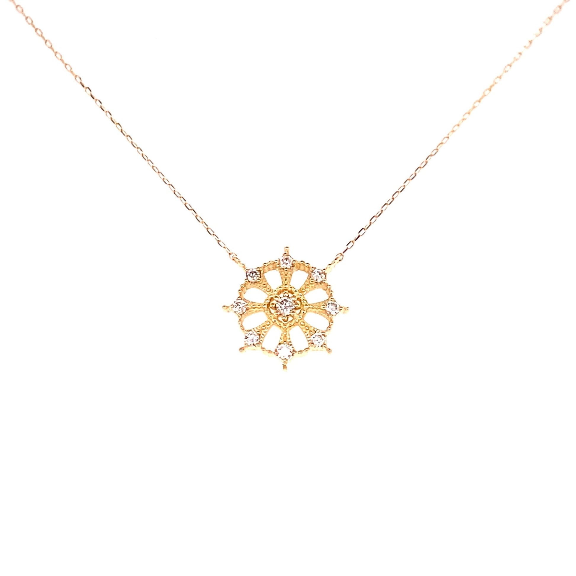 Snowflake Necklace 0.1ct - JMW Jewelry Wholesale