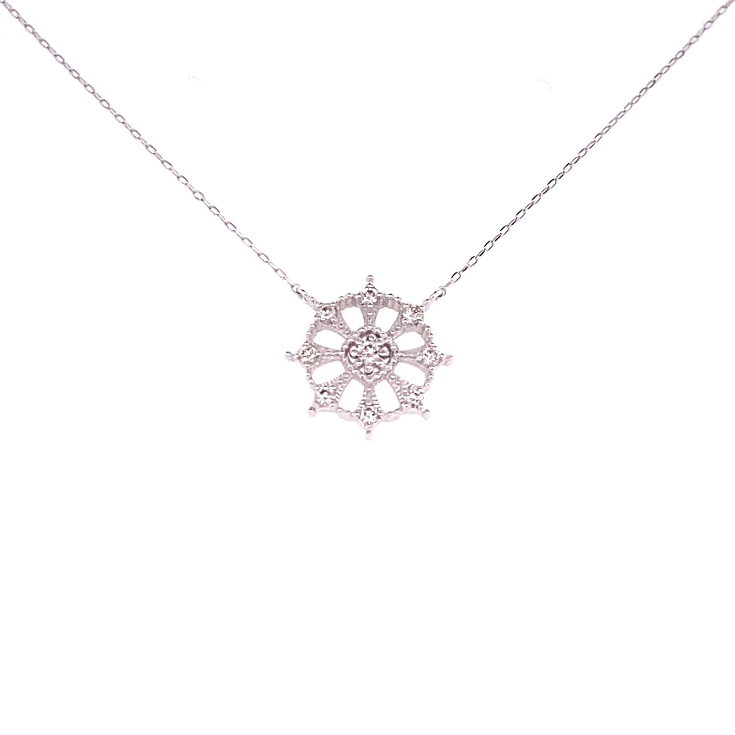Snowflake Necklace 0.1ct - JMW Jewelry Wholesale