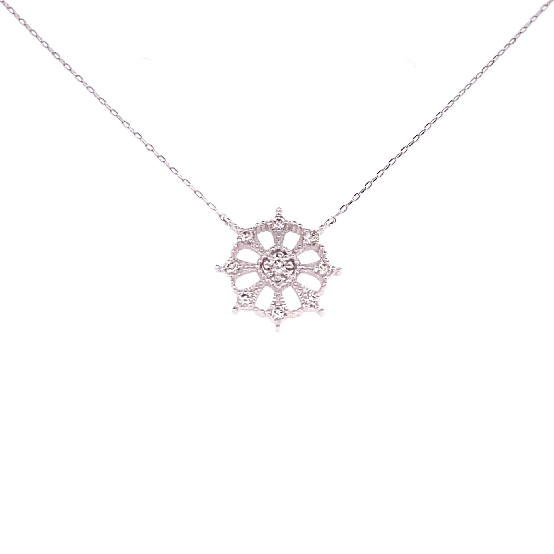 Snowflake Necklace 0.1ct - JMW Jewelry Wholesale
