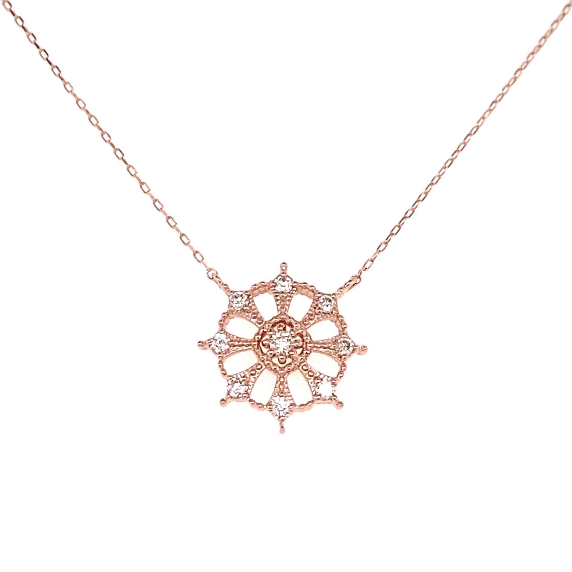 Snowflake Necklace 0.1ct - JMW Jewelry Wholesale