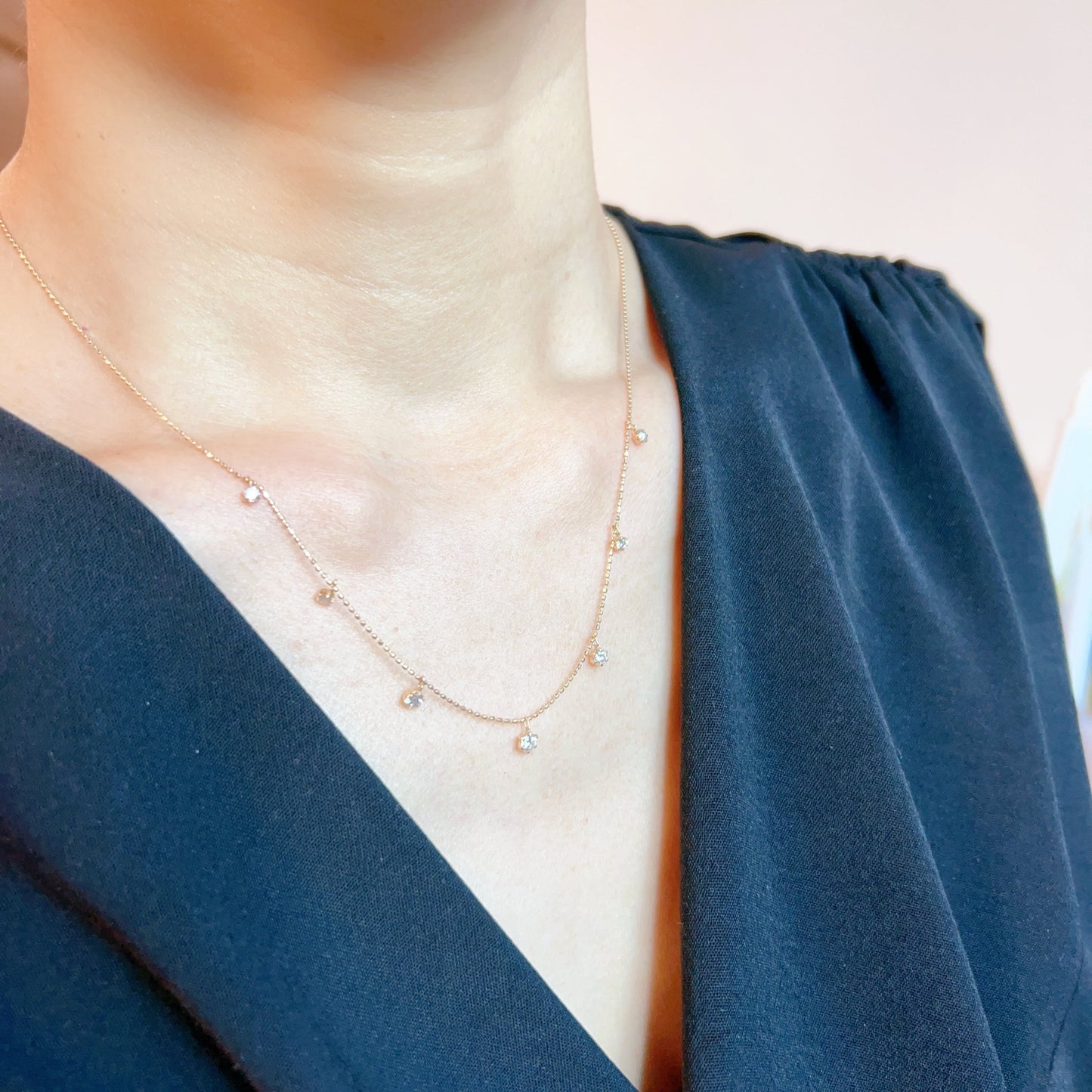 Station Necklace 0.5ct - JMW Jewelry Wholesale