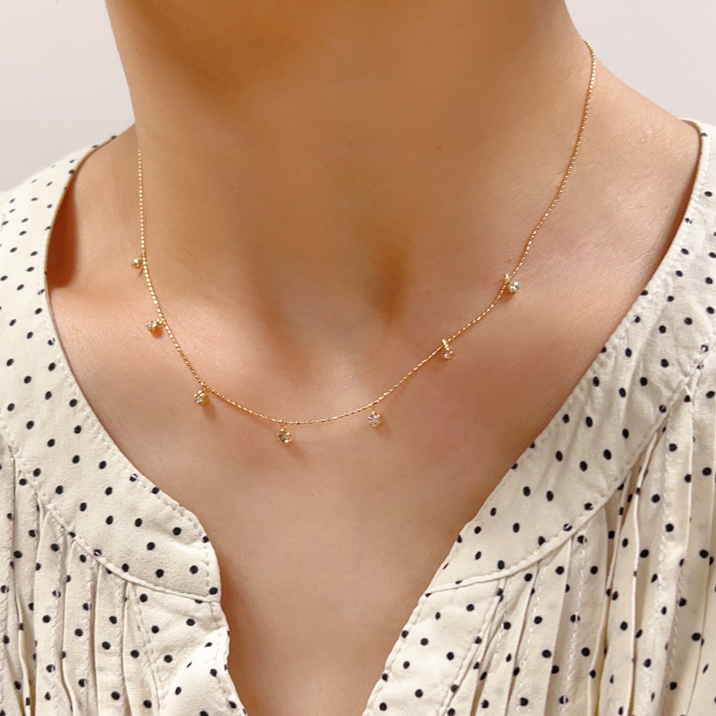 Station Necklace 0.5ct - JMW Jewelry Wholesale