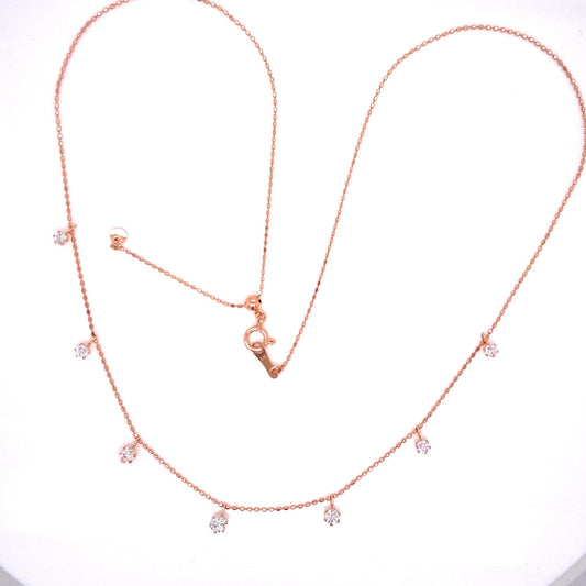 Station Necklace 0.5ct - JMW Jewelry Wholesale
